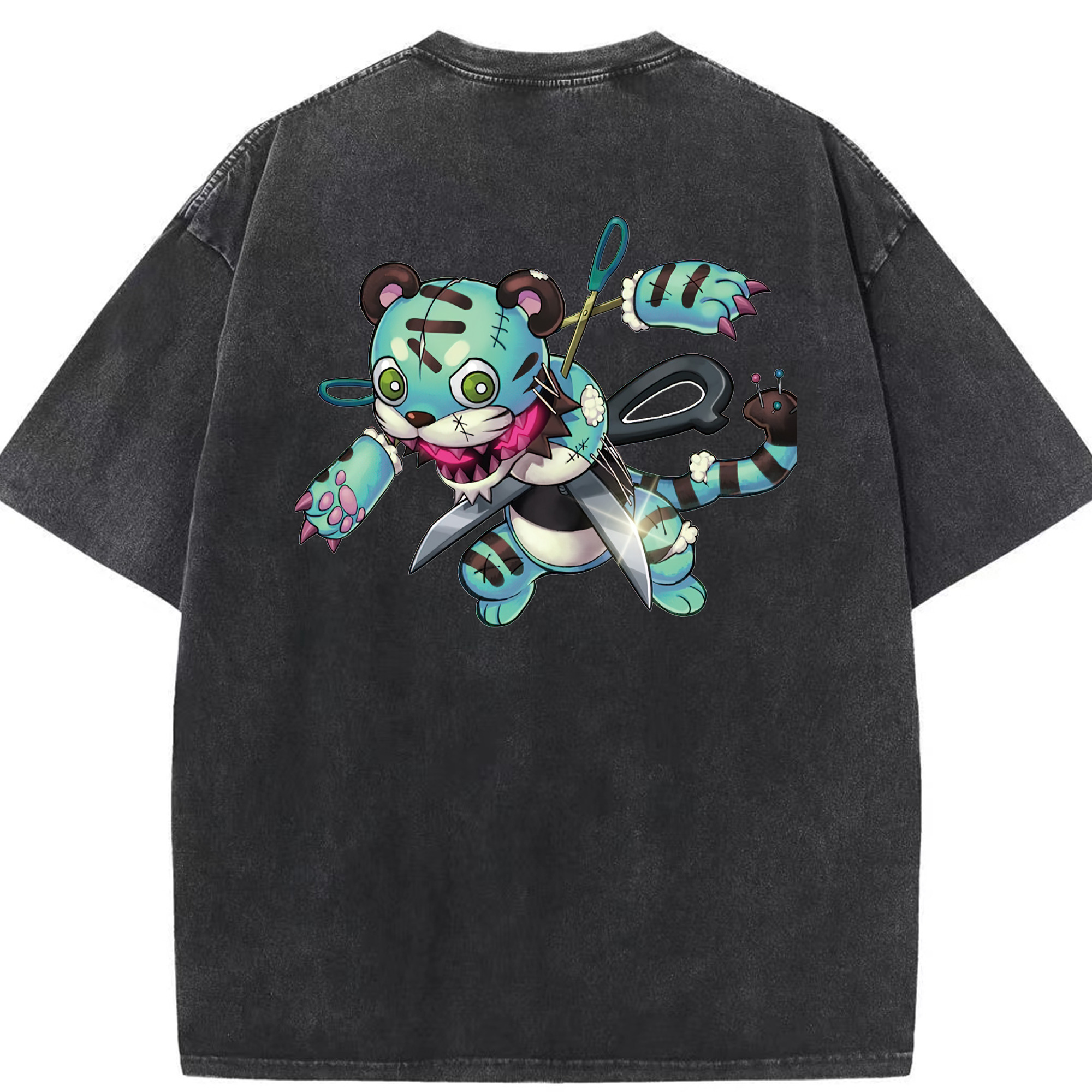 （画像用） 遊☆戯☆王 Yu-Gi-Oh! 綿100% ヴィンテージ風 半袖Tシャツ（背面プリント）