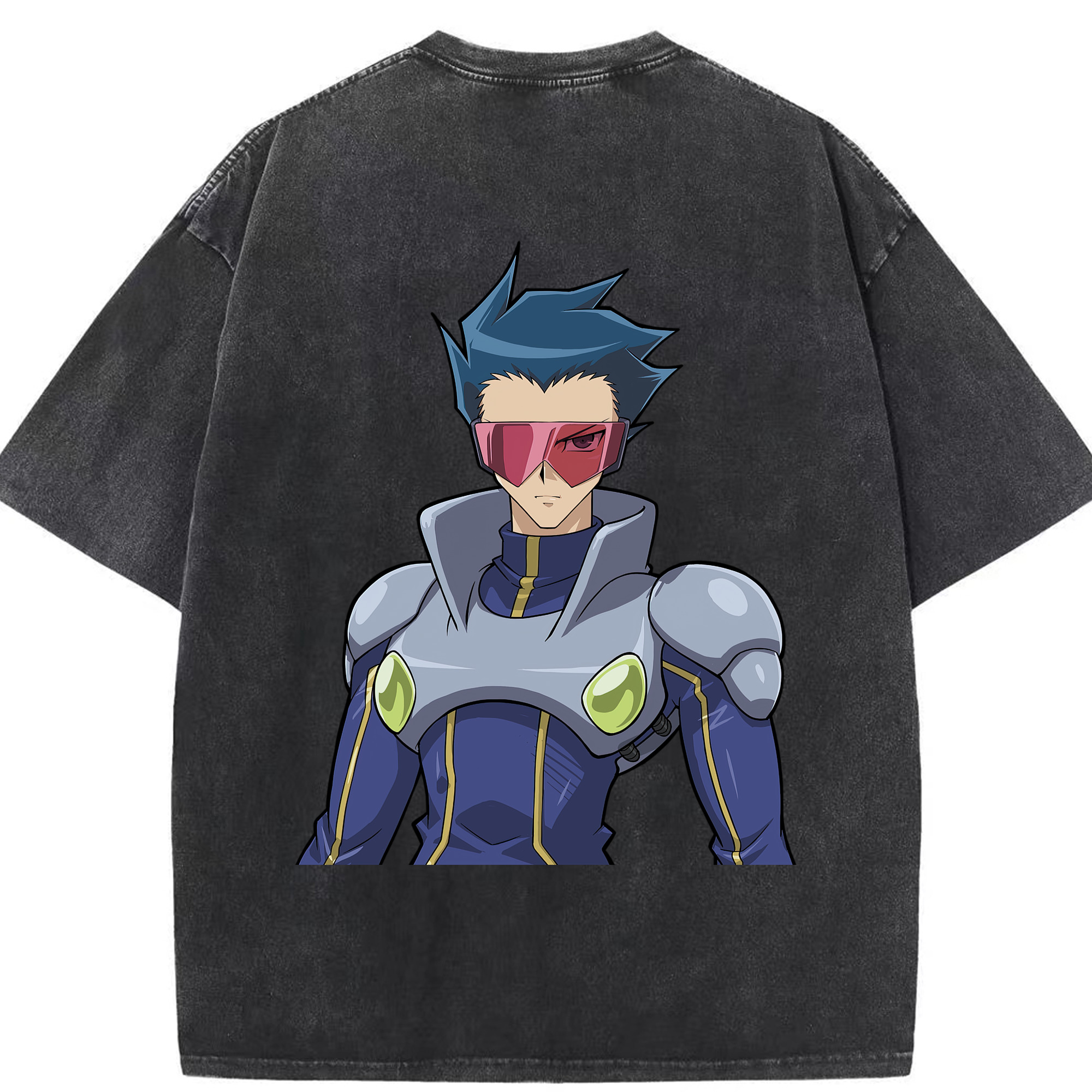 （画像用） 遊☆戯☆王 Yu-Gi-Oh! 綿100% ヴィンテージ風 半袖Tシャツ（背面プリント）