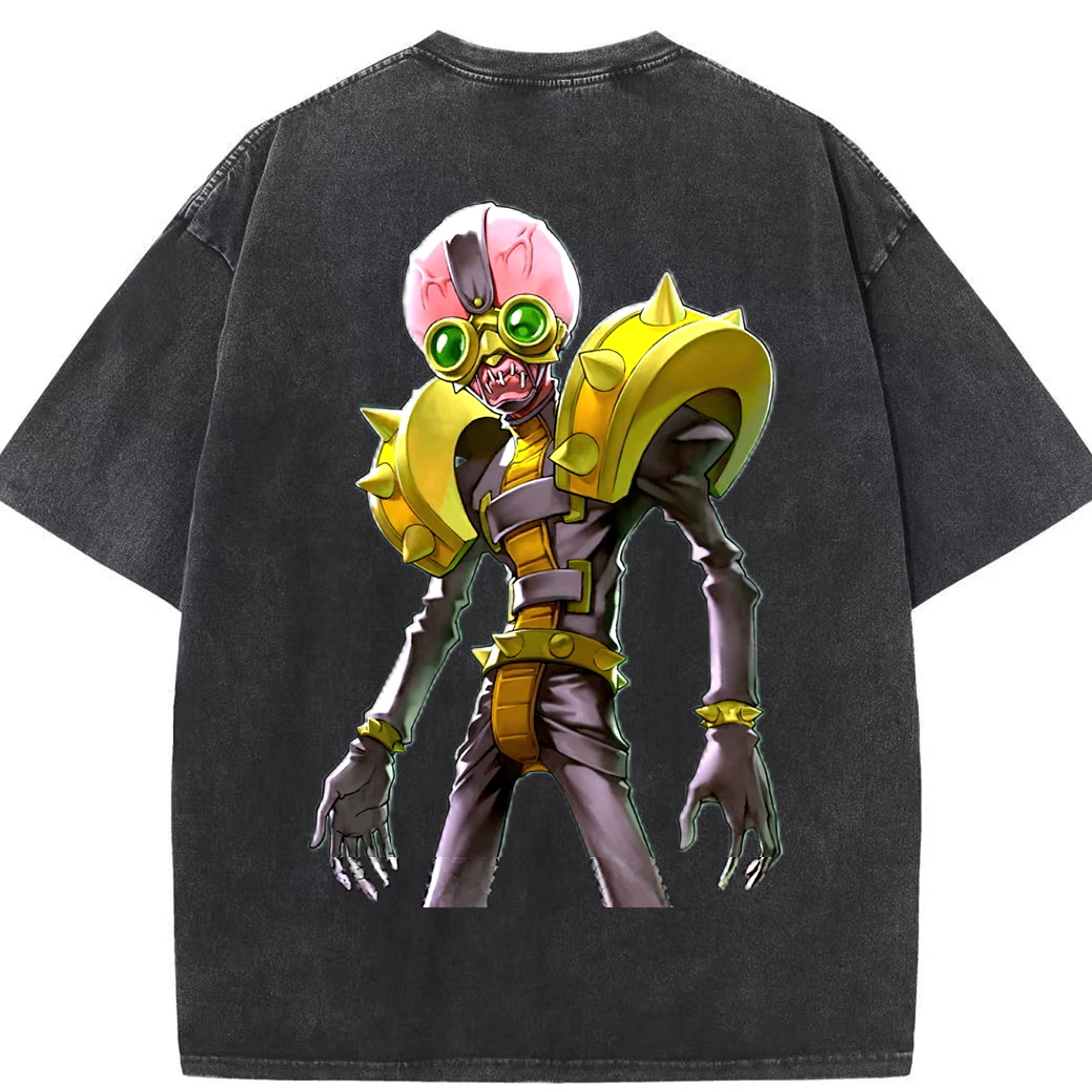 （画像用） 遊☆戯☆王 Yu-Gi-Oh! 綿100% ヴィンテージ風 半袖Tシャツ（背面プリント）