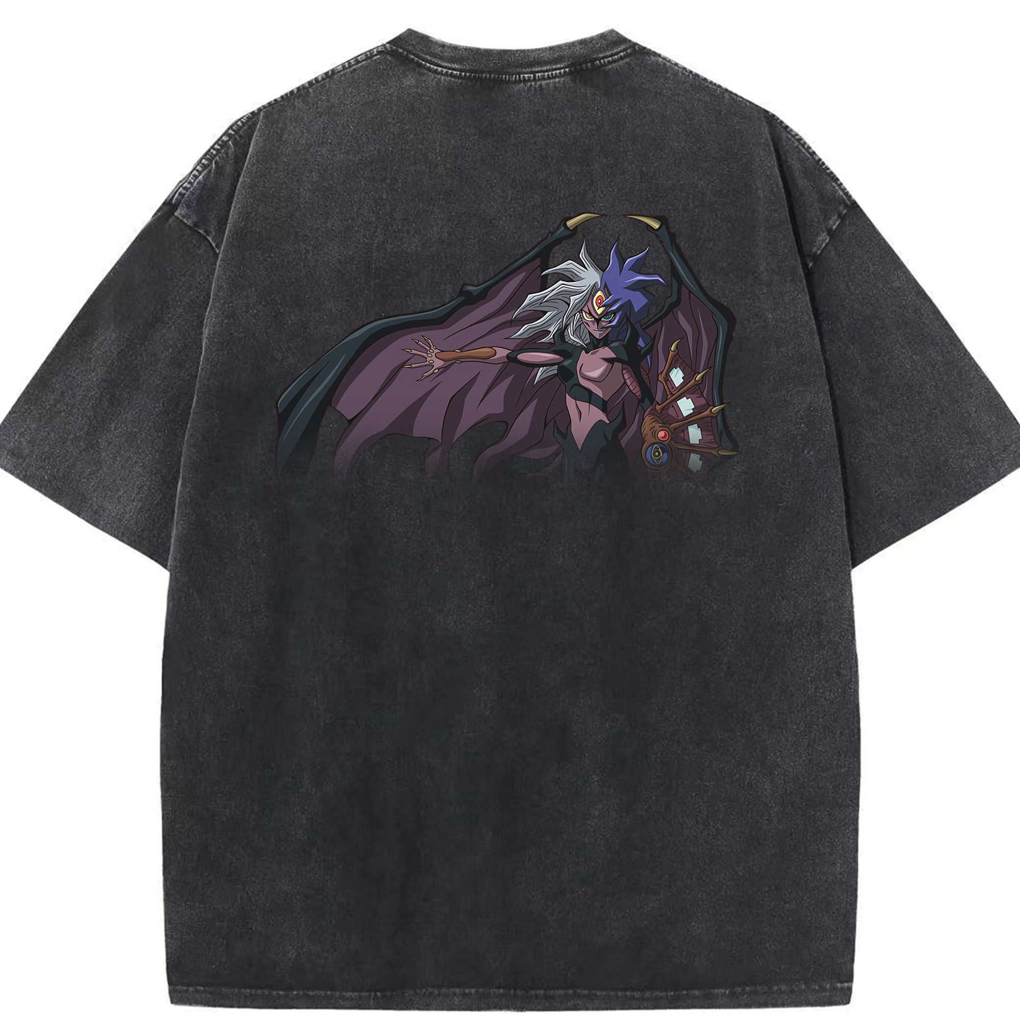 （画像用） 遊☆戯☆王 Yu-Gi-Oh! 綿100% ヴィンテージ風 半袖Tシャツ（背面プリント）