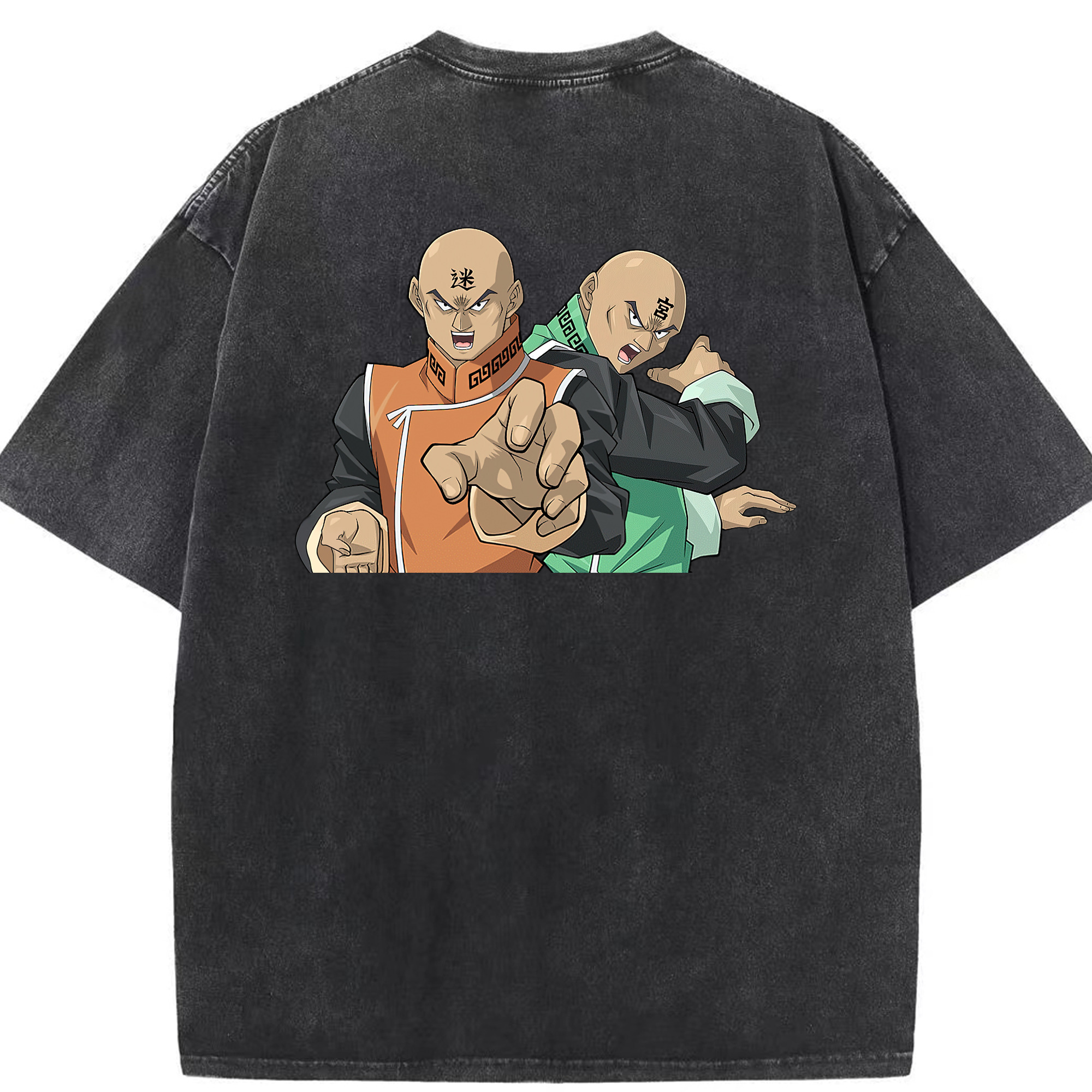 （画像用） 遊☆戯☆王 Yu-Gi-Oh! 綿100% ヴィンテージ風 半袖Tシャツ（背面プリント）