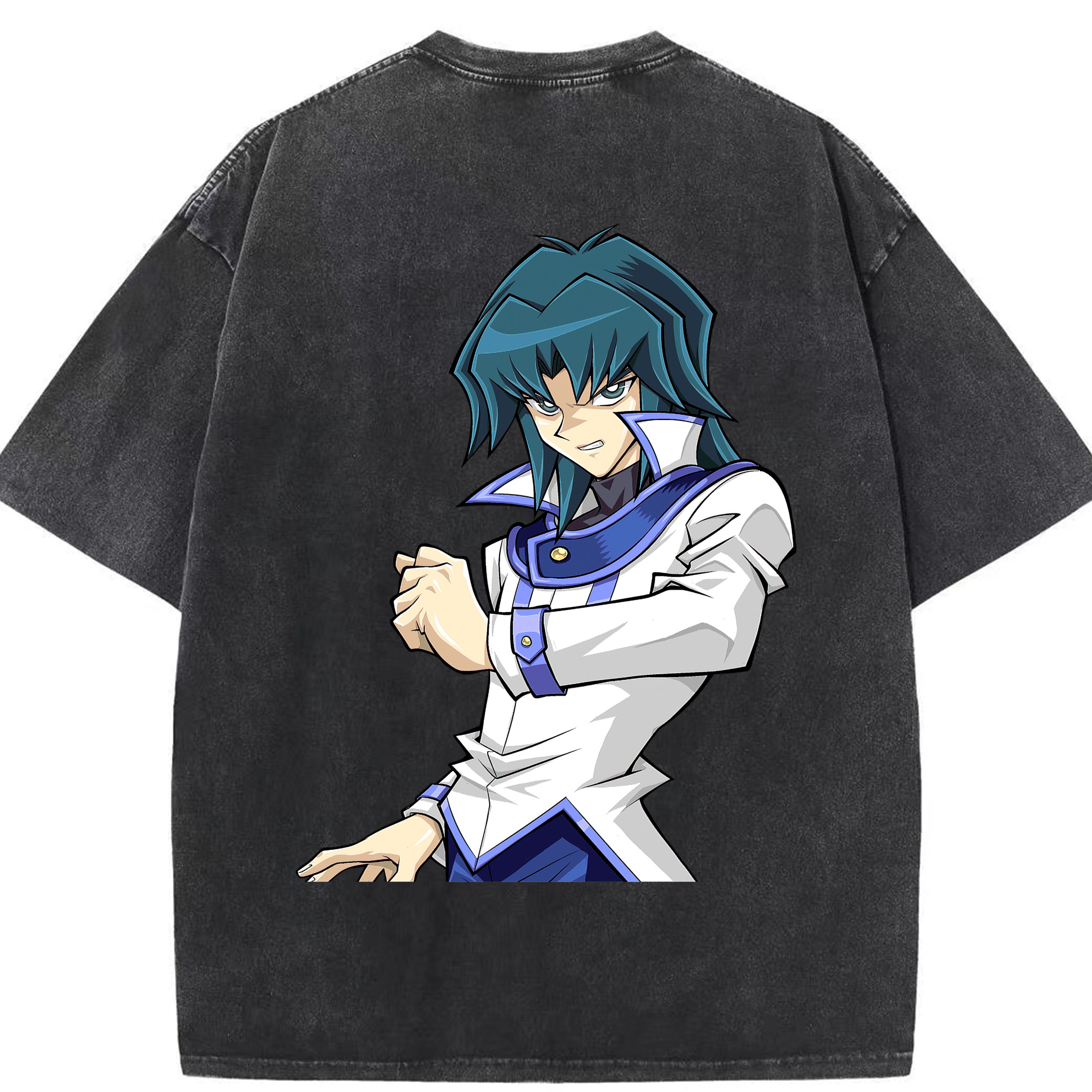（画像用） 遊☆戯☆王 Yu-Gi-Oh! 綿100% ヴィンテージ風 半袖Tシャツ（背面プリント）
