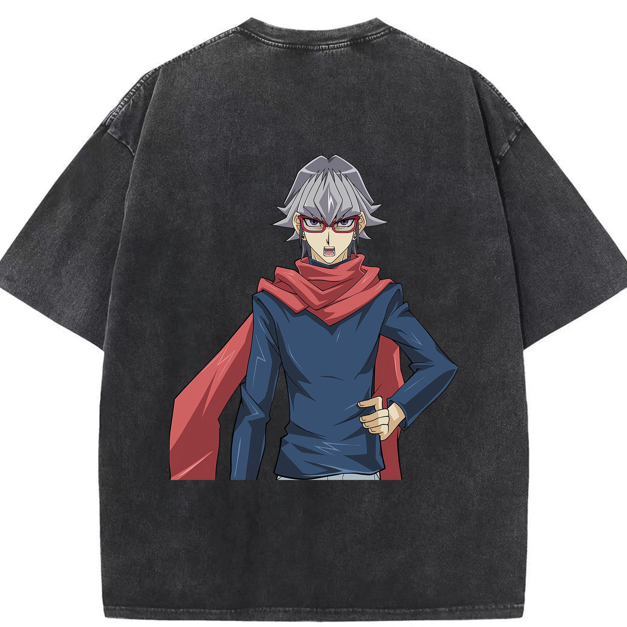 （画像用） 遊☆戯☆王 Yu-Gi-Oh! 綿100% ヴィンテージ風 半袖Tシャツ（背面プリント）