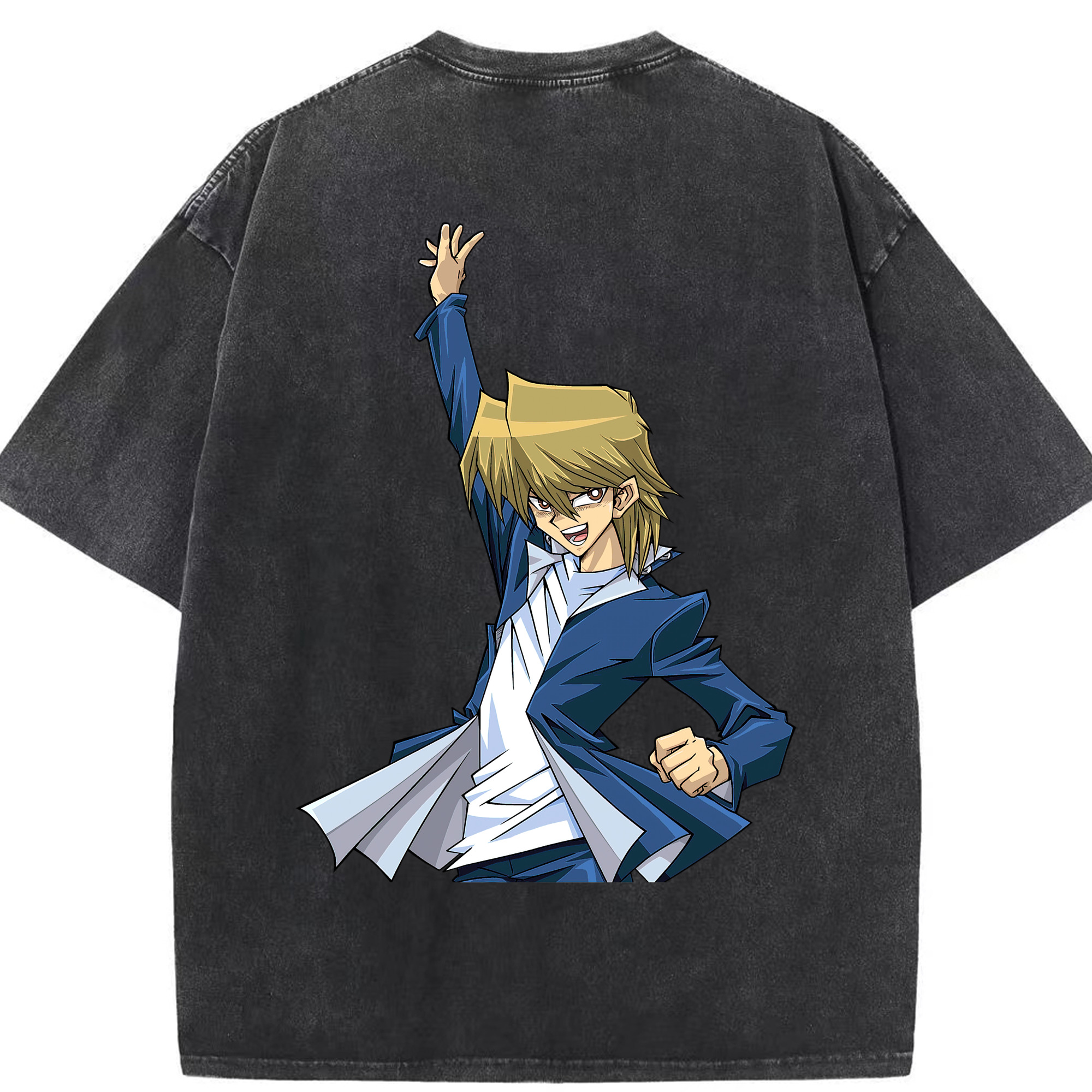 （画像用） 遊☆戯☆王 Yu-Gi-Oh! 綿100% ヴィンテージ風 半袖Tシャツ（背面プリント）