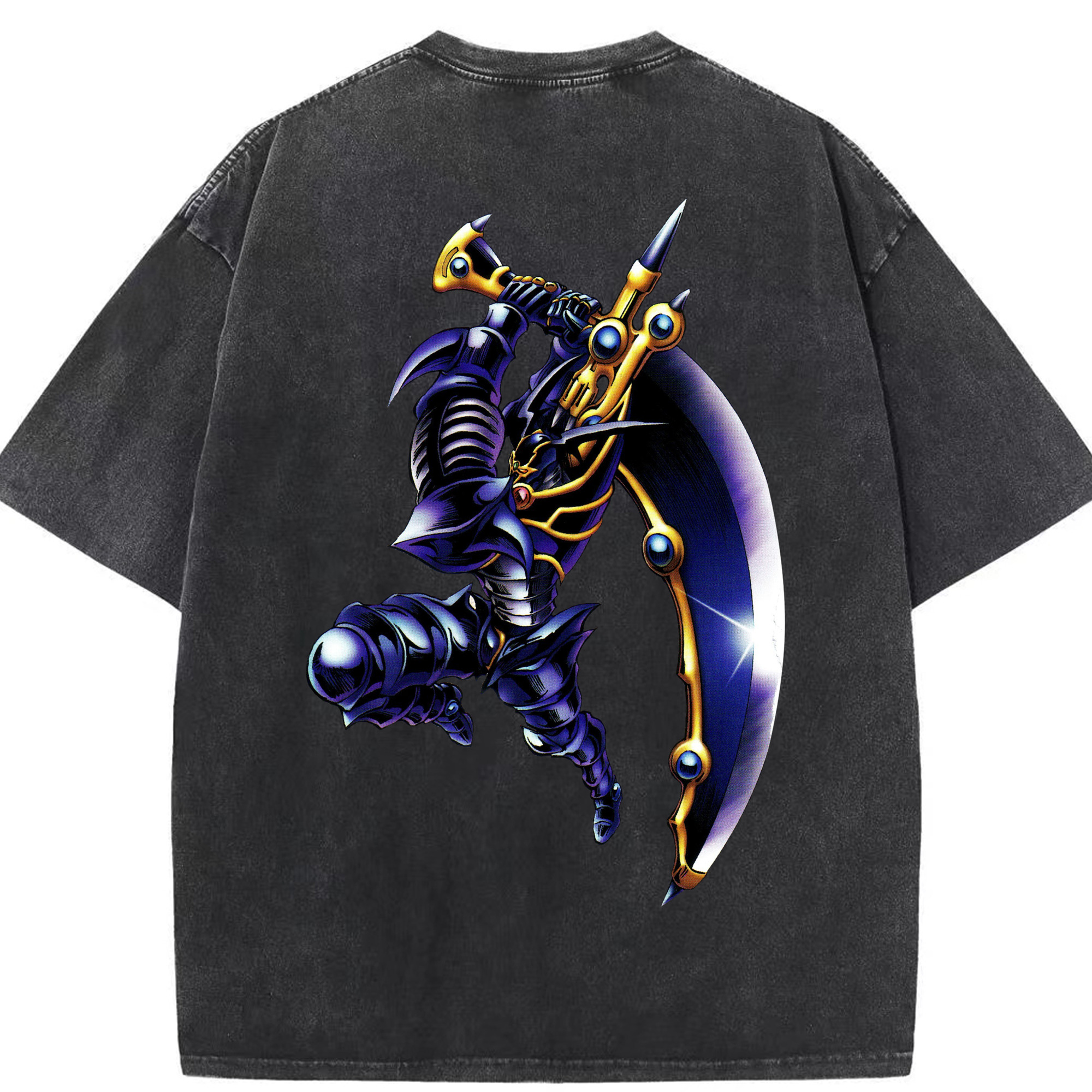 （画像用） 遊☆戯☆王 Yu-Gi-Oh! 綿100% ヴィンテージ風 半袖Tシャツ（背面プリント）