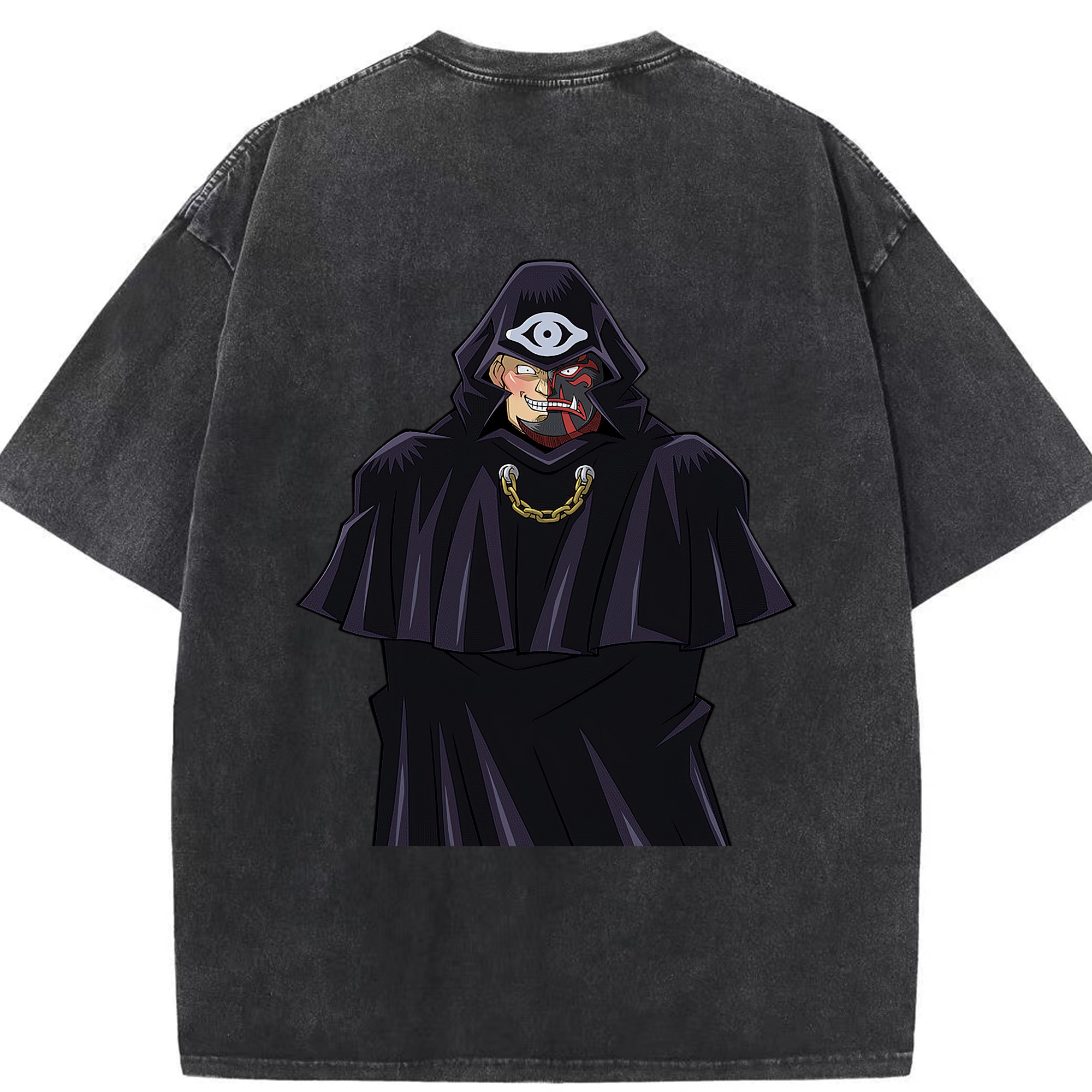 （画像用） 遊☆戯☆王 Yu-Gi-Oh! 綿100% ヴィンテージ風 半袖Tシャツ（背面プリント）