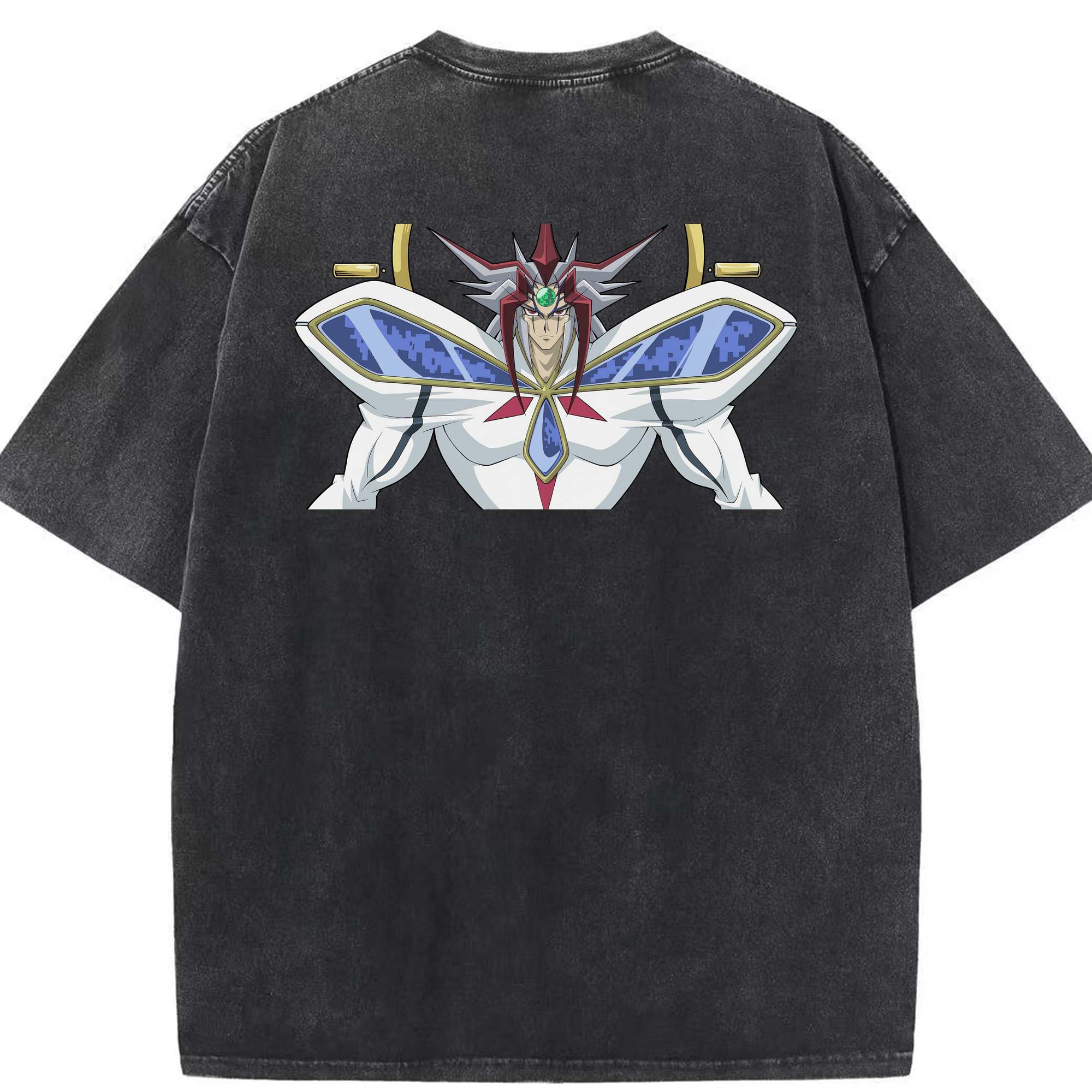 （画像用） 遊☆戯☆王 Yu-Gi-Oh! 綿100% ヴィンテージ風 半袖Tシャツ（背面プリント）
