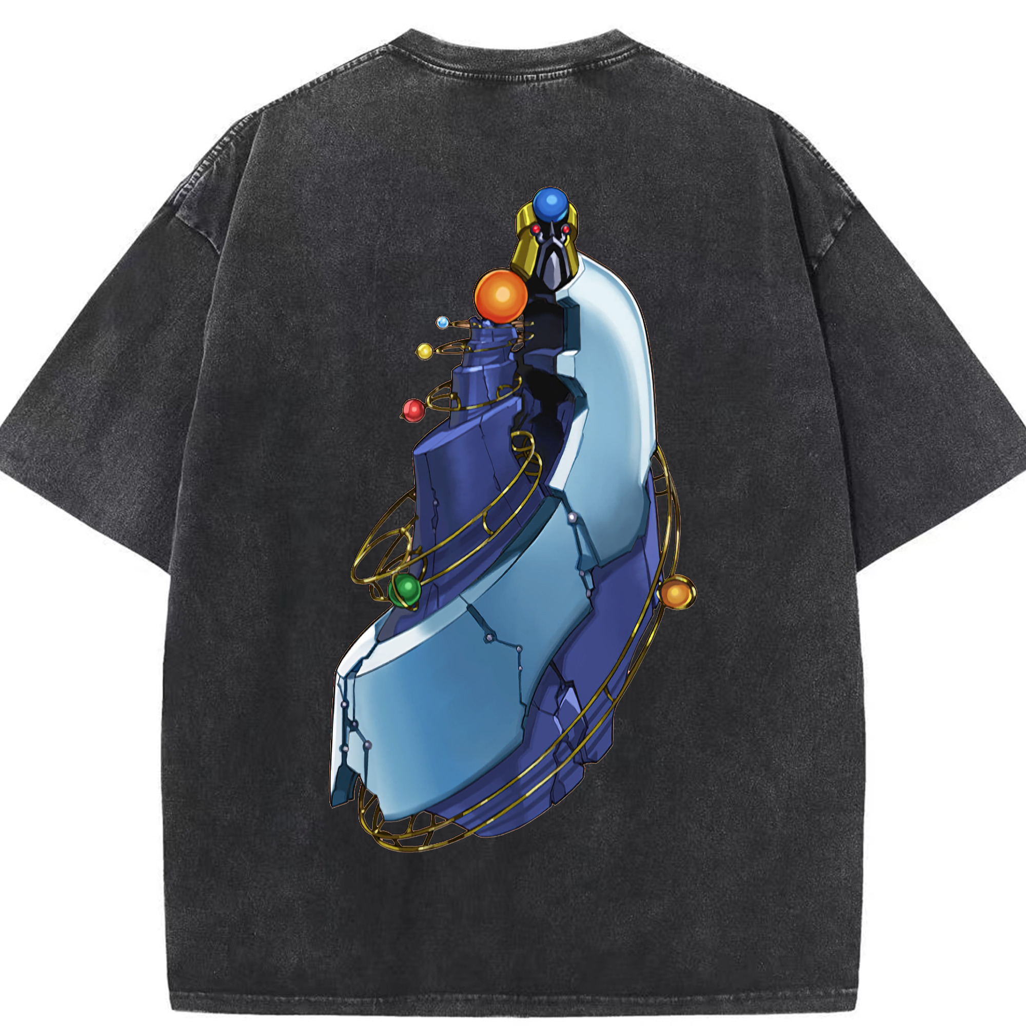 （画像用） 遊☆戯☆王 Yu-Gi-Oh! 綿100% ヴィンテージ風 半袖Tシャツ（背面プリント）