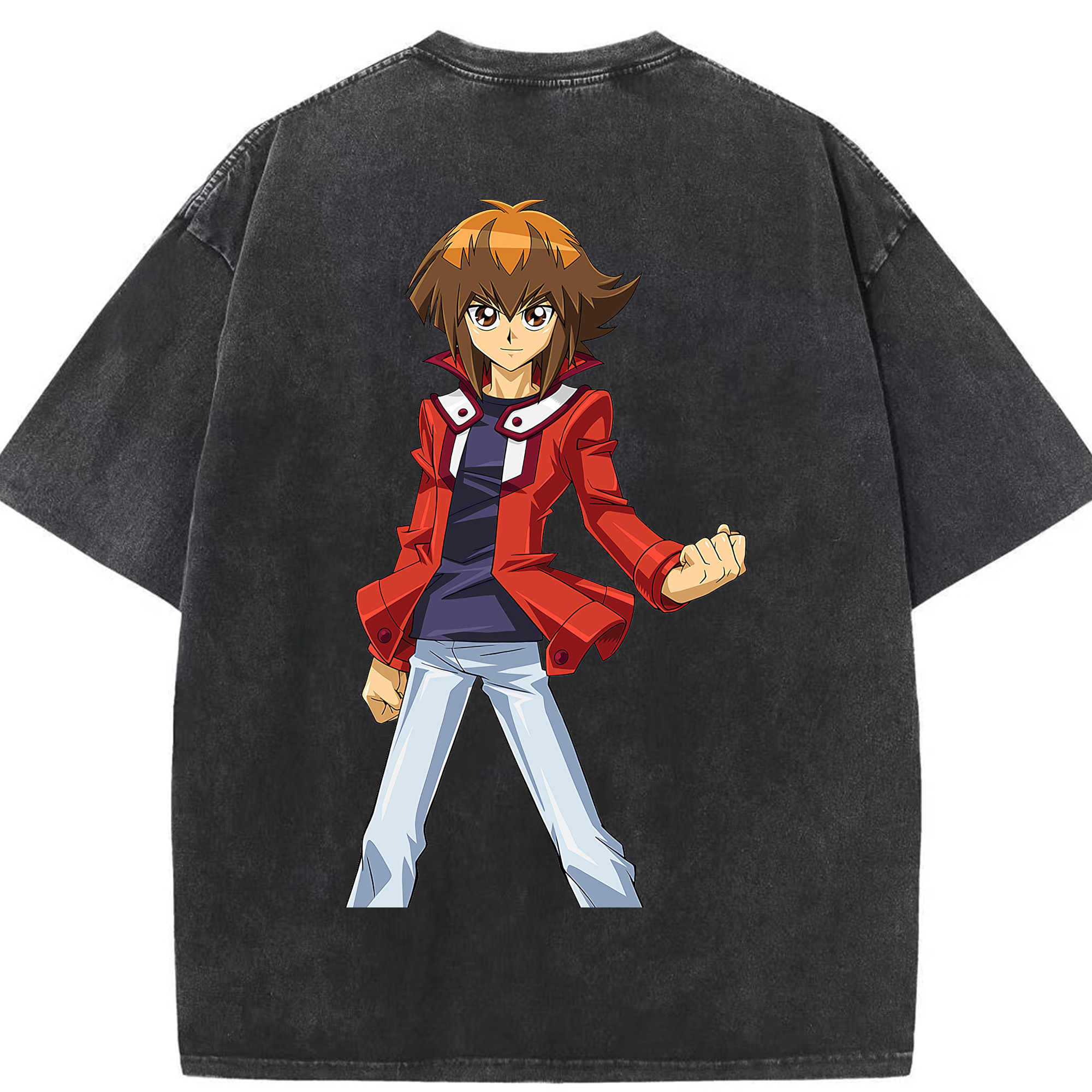 （画像用） 遊☆戯☆王 Yu-Gi-Oh! 綿100% ヴィンテージ風 半袖Tシャツ（背面プリント）