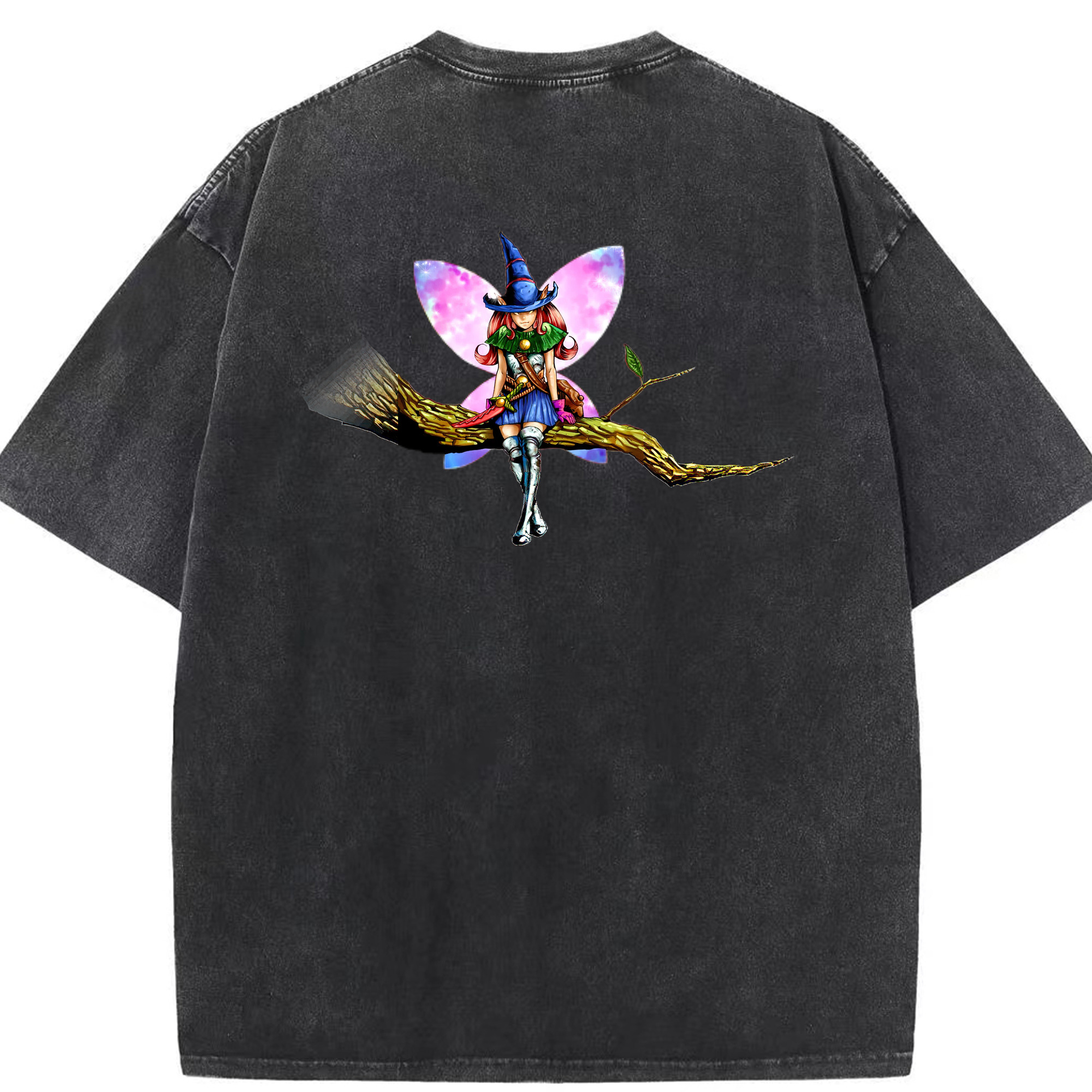 （画像用） 遊☆戯☆王 Yu-Gi-Oh! 綿100% ヴィンテージ風 半袖Tシャツ（背面プリント）
