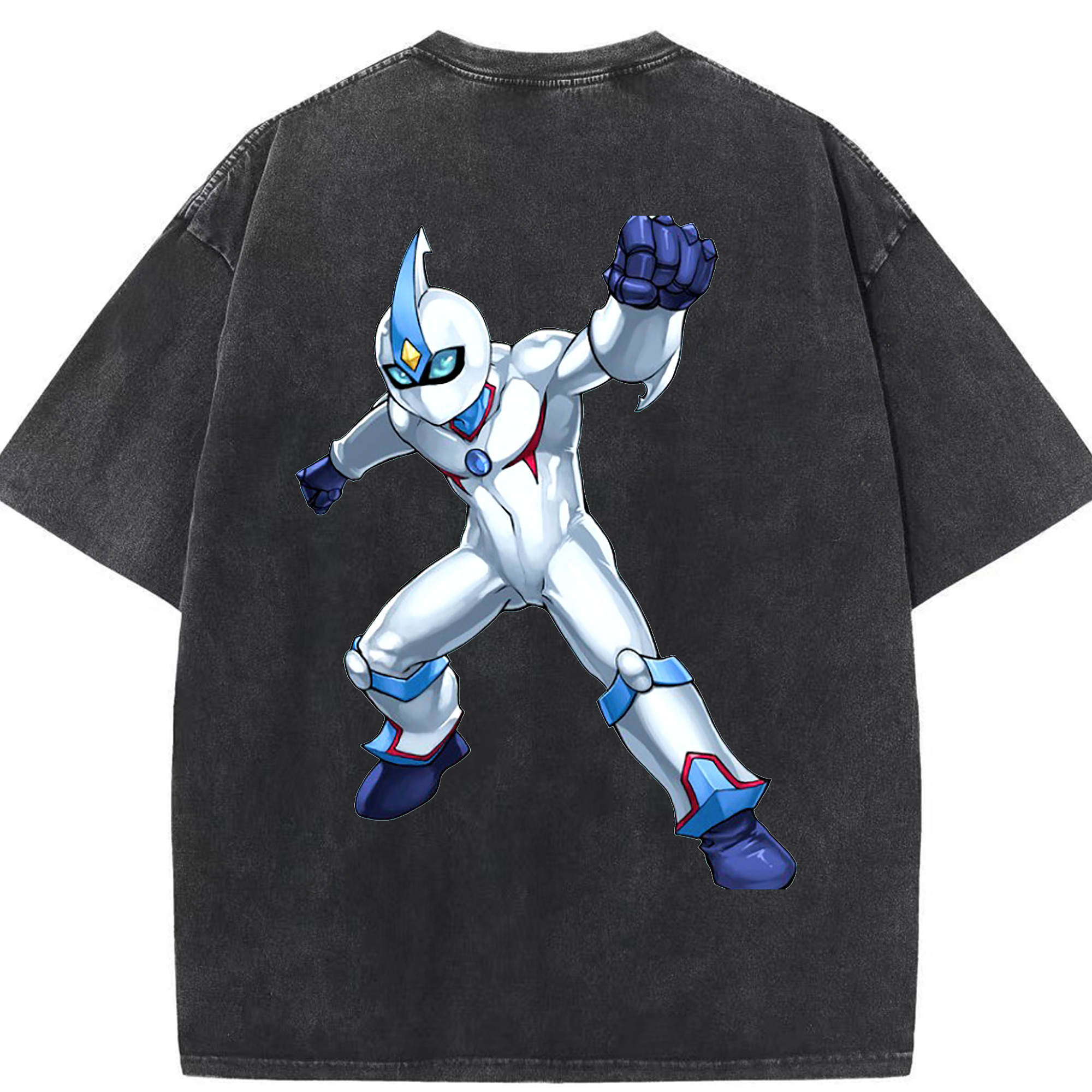 （画像用） 遊☆戯☆王 Yu-Gi-Oh! 綿100% ヴィンテージ風 半袖Tシャツ（背面プリント）