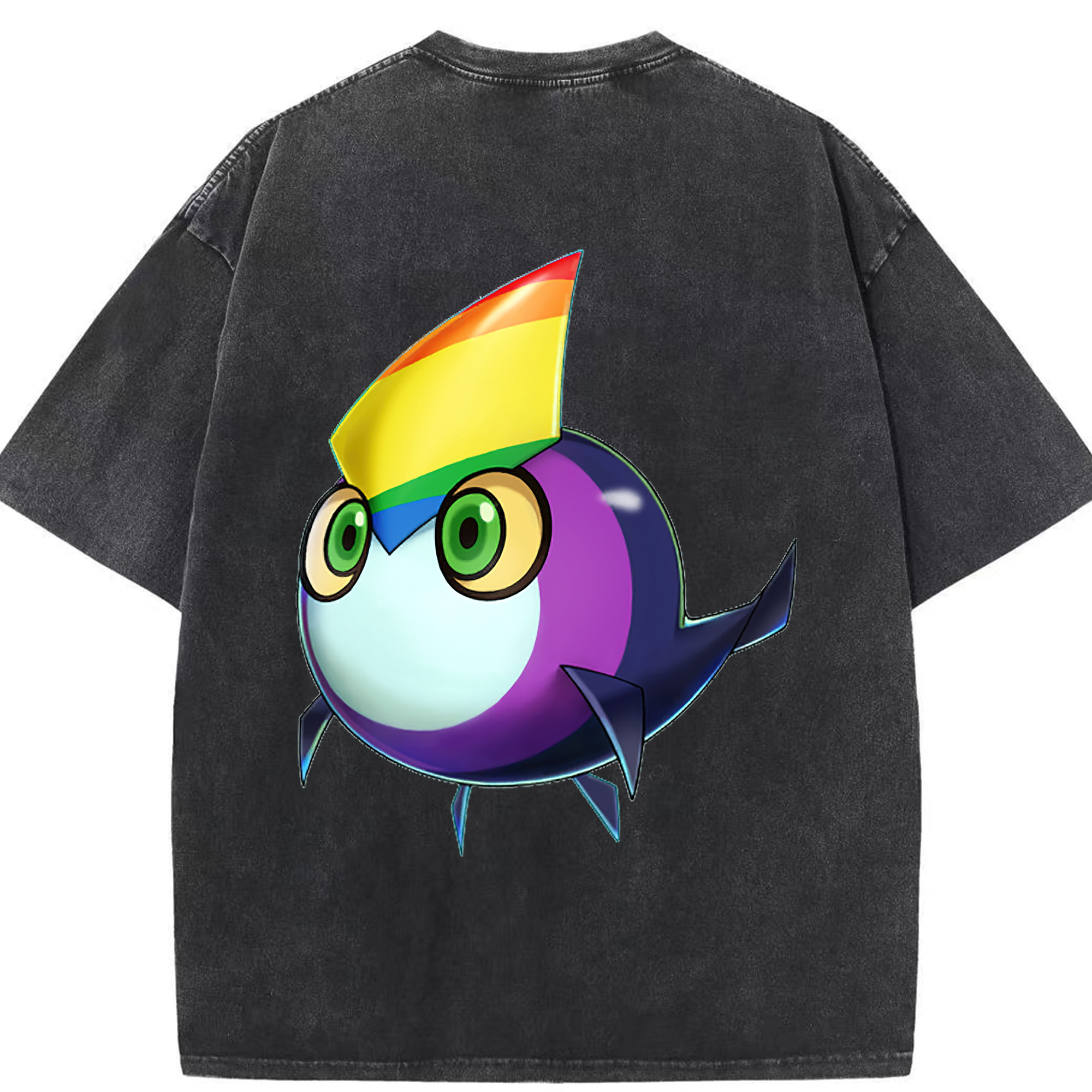 （画像用） 遊☆戯☆王 Yu-Gi-Oh! 綿100% ヴィンテージ風 半袖Tシャツ（背面プリント）