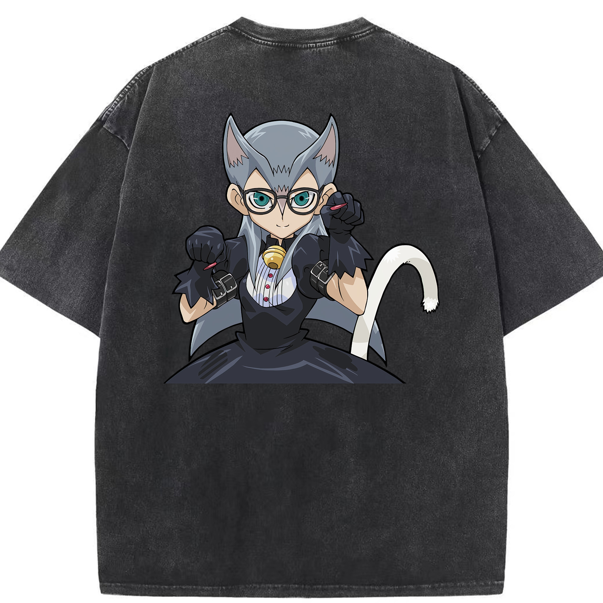 （画像用） 遊☆戯☆王 Yu-Gi-Oh! 綿100% ヴィンテージ風 半袖Tシャツ（背面プリント）