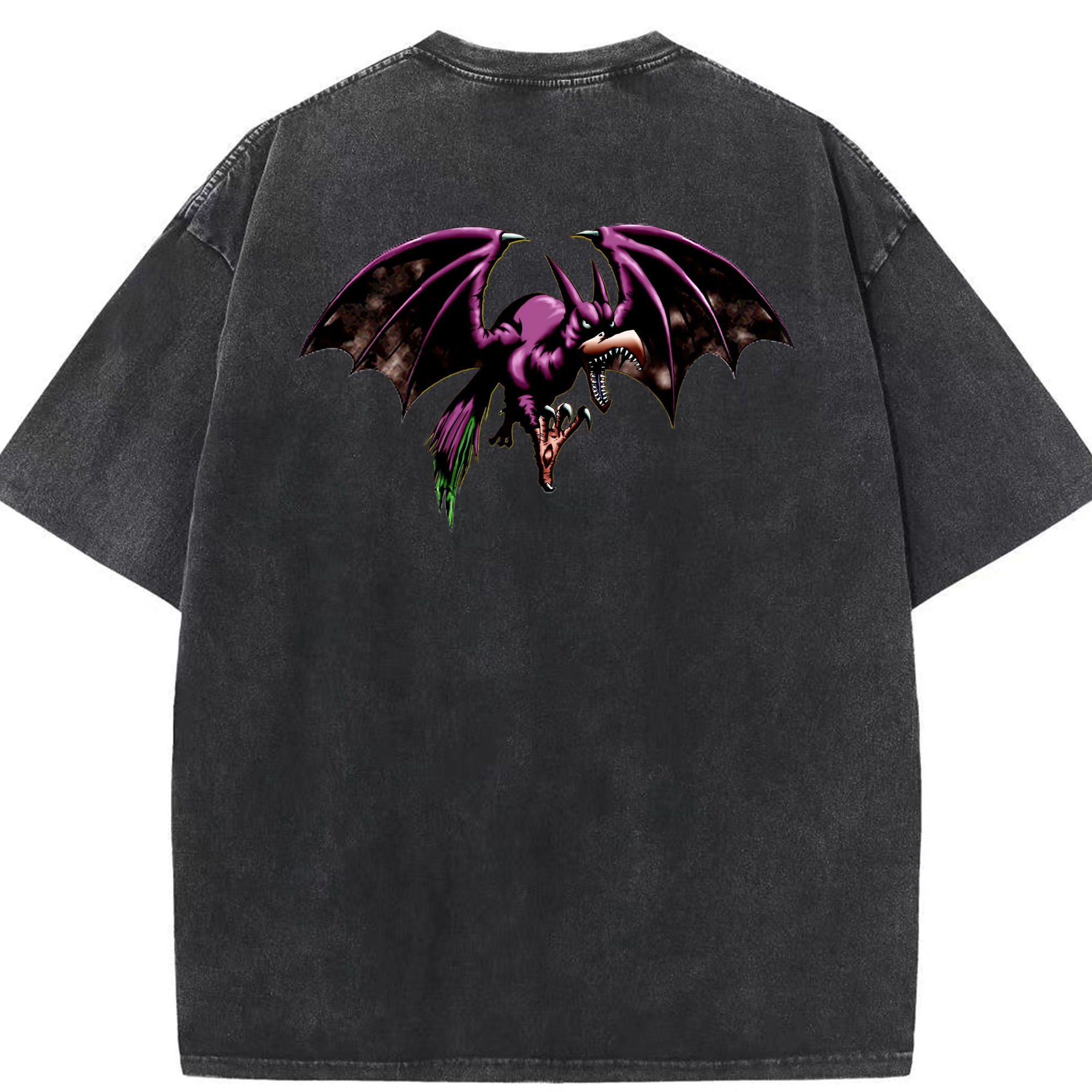 （画像用） 遊☆戯☆王 Yu-Gi-Oh! 綿100% ヴィンテージ風 半袖Tシャツ（背面プリント）