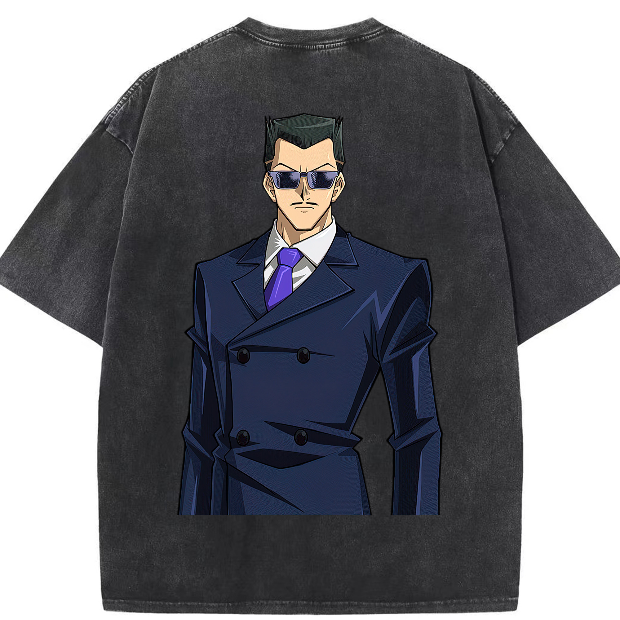 （画像用） 遊☆戯☆王 Yu-Gi-Oh! 綿100% ヴィンテージ風 半袖Tシャツ（背面プリント）
