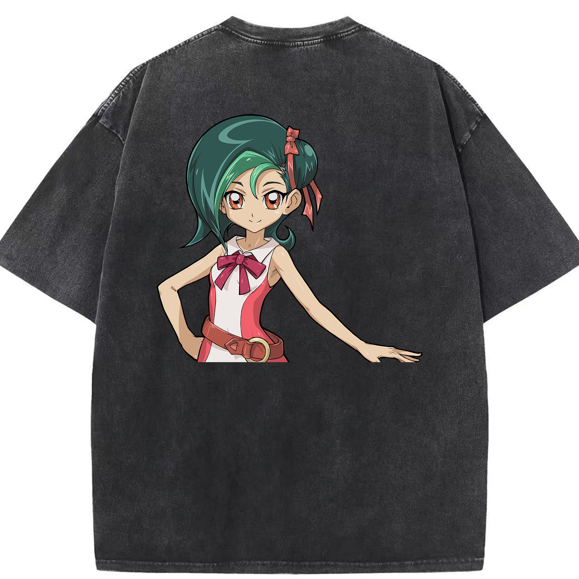 （画像用） 遊☆戯☆王 Yu-Gi-Oh! 綿100% ヴィンテージ風 半袖Tシャツ（背面プリント）