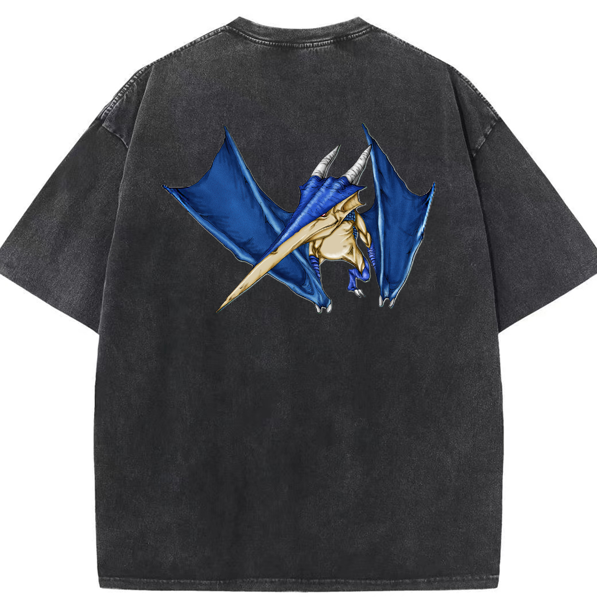 （画像用） 遊☆戯☆王 Yu-Gi-Oh! 綿100% ヴィンテージ風 半袖Tシャツ（背面プリント）