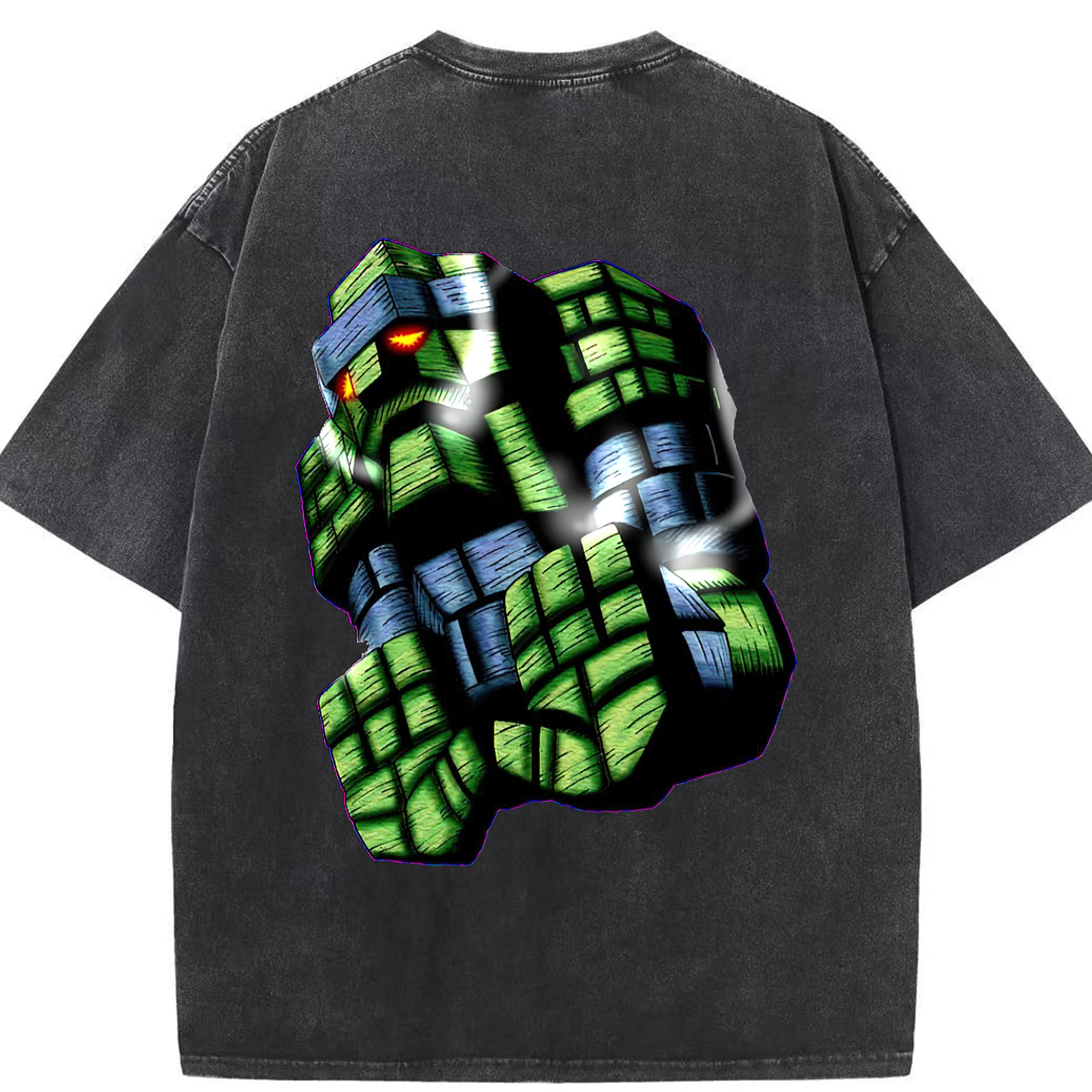 （画像用） 遊☆戯☆王 Yu-Gi-Oh! 綿100% ヴィンテージ風 半袖Tシャツ（背面プリント）