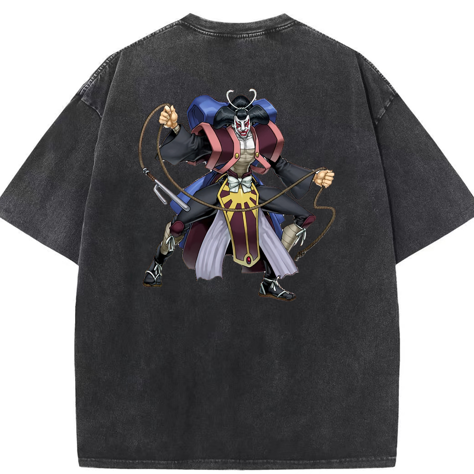 （画像用） 遊☆戯☆王 Yu-Gi-Oh! 綿100% ヴィンテージ風 半袖Tシャツ（背面プリント）