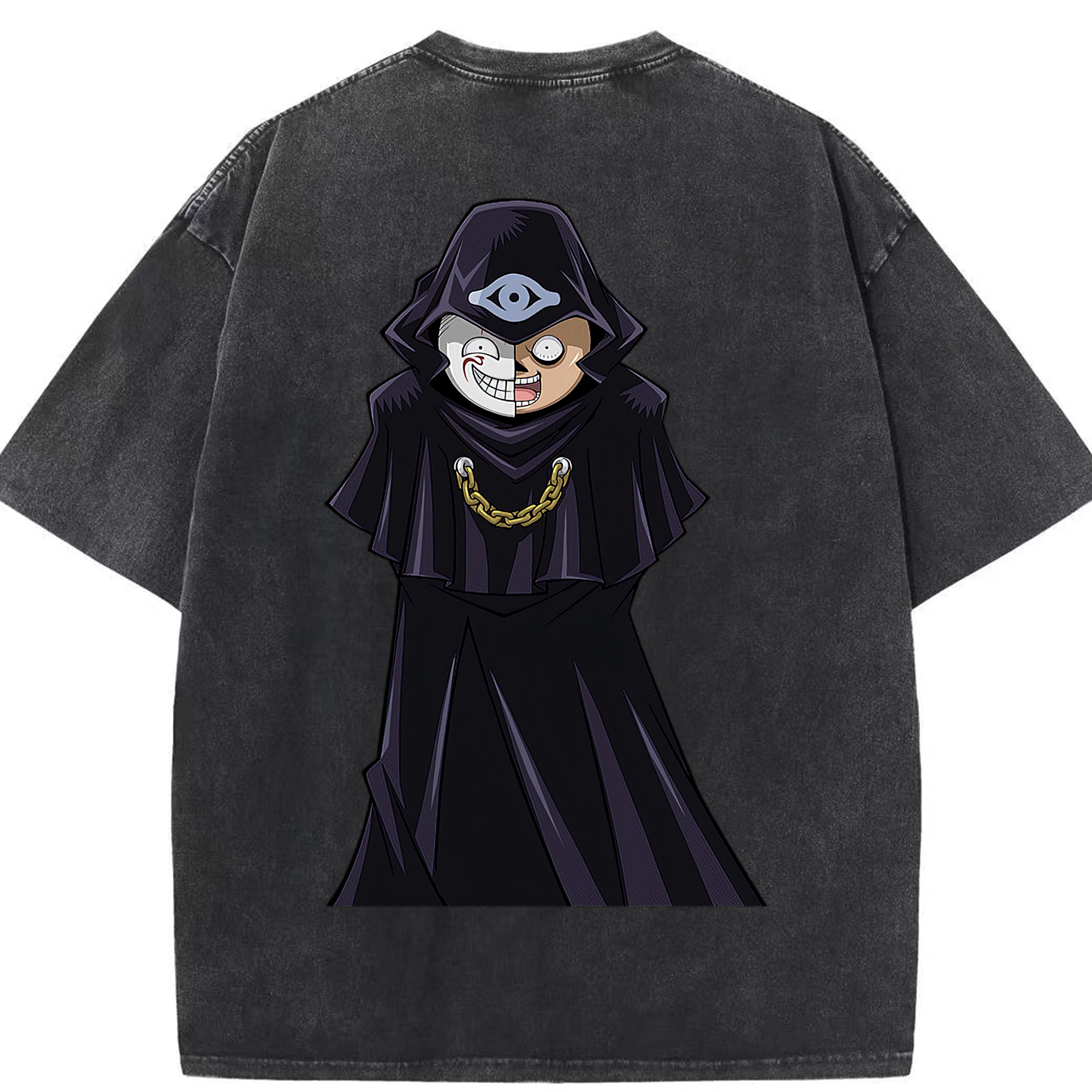 （画像用） 遊☆戯☆王 Yu-Gi-Oh! 綿100% ヴィンテージ風 半袖Tシャツ（背面プリント）