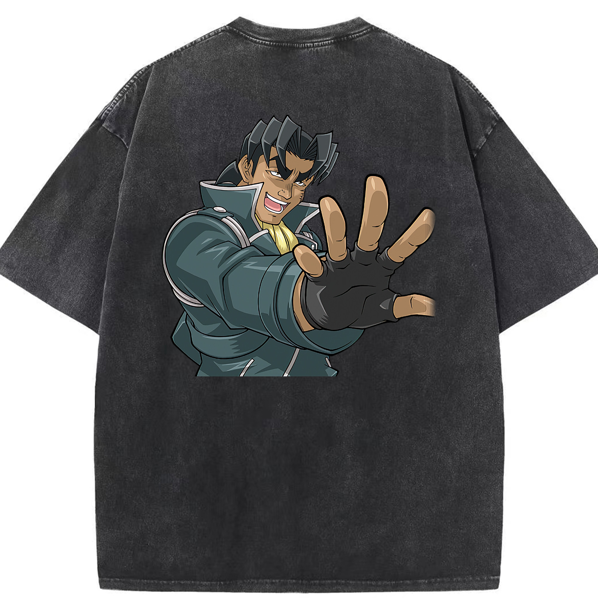（画像用） 遊☆戯☆王 Yu-Gi-Oh! 綿100% ヴィンテージ風 半袖Tシャツ（背面プリント）