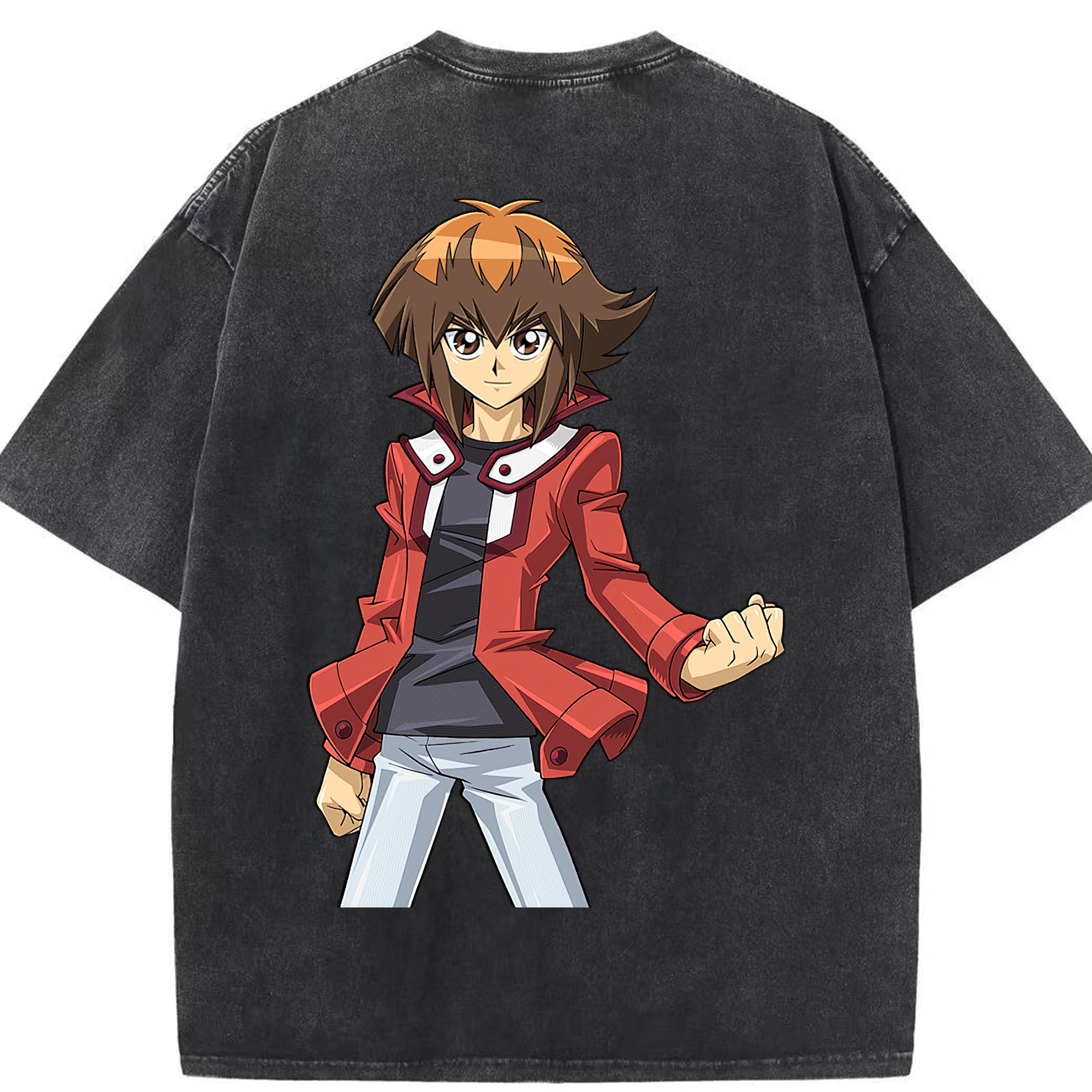 （画像用） 遊☆戯☆王 Yu-Gi-Oh! 綿100% ヴィンテージ風 半袖Tシャツ（背面プリント）