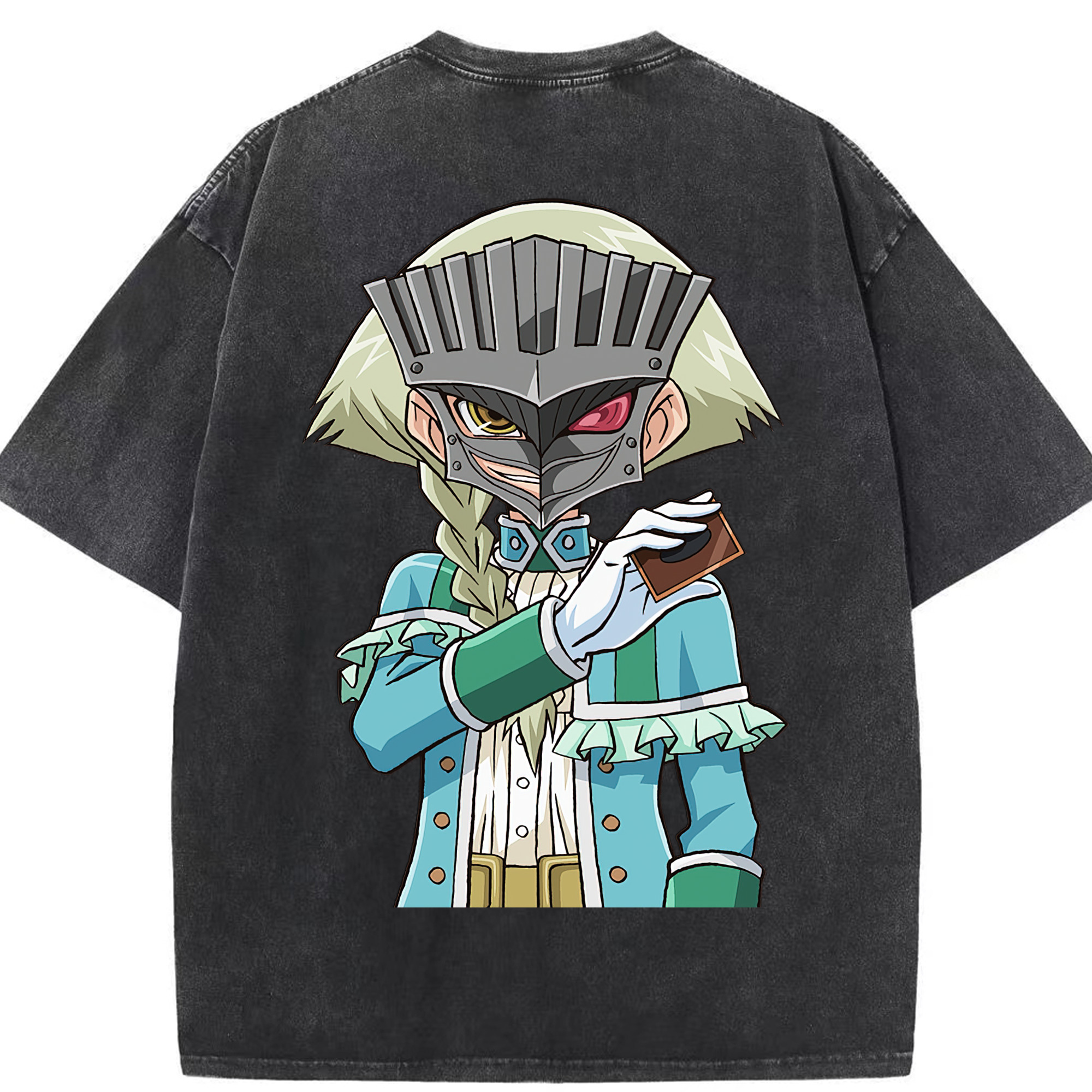 （画像用） 遊☆戯☆王 Yu-Gi-Oh! 綿100% ヴィンテージ風 半袖Tシャツ（背面プリント）