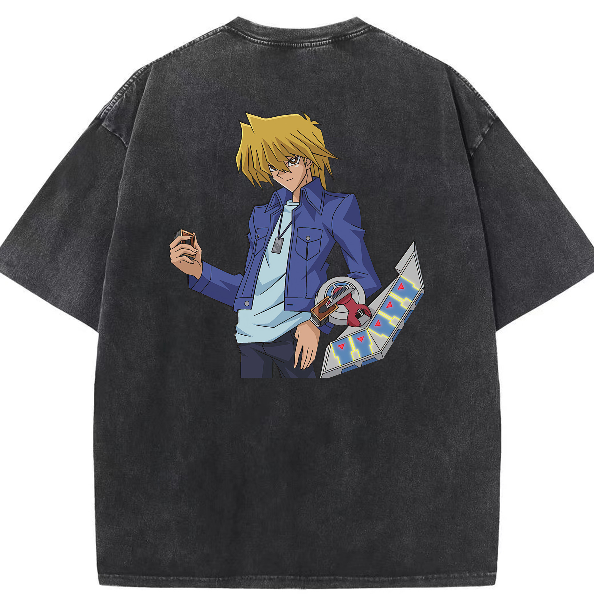 （画像用） 遊☆戯☆王 Yu-Gi-Oh! 綿100% ヴィンテージ風 半袖Tシャツ（背面プリント）
