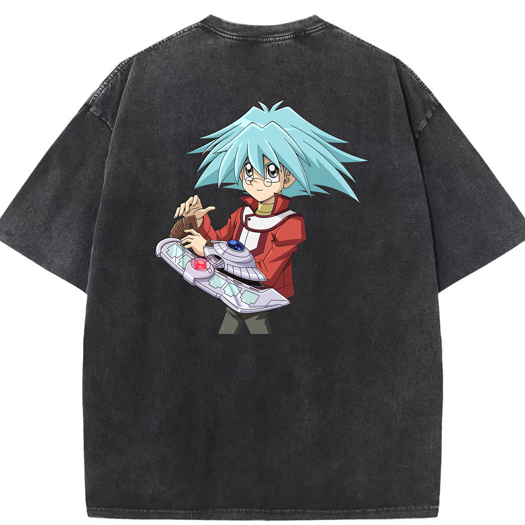 （画像用） 遊☆戯☆王 Yu-Gi-Oh! 綿100% ヴィンテージ風 半袖Tシャツ（背面プリント）
