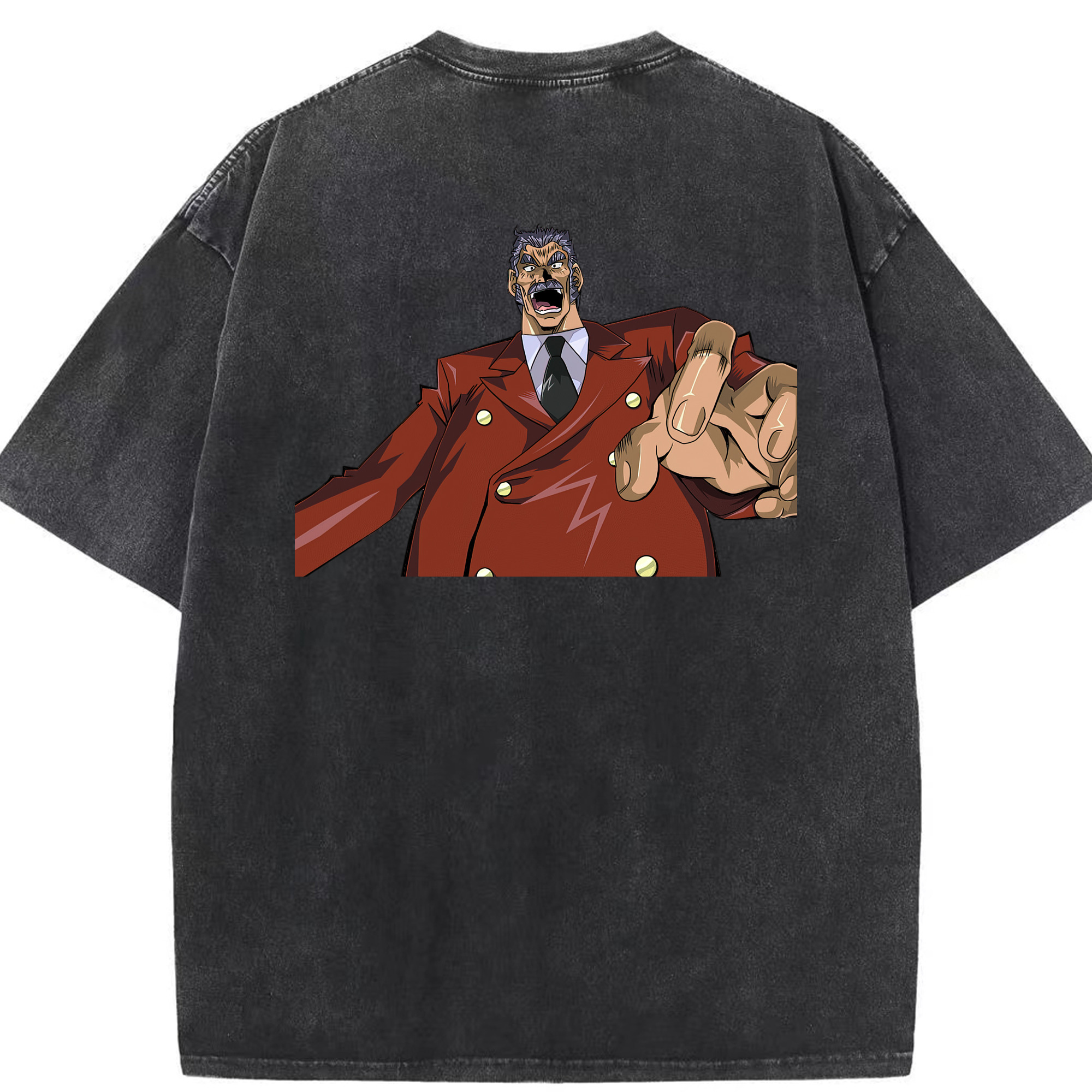 （画像用） 遊☆戯☆王 Yu-Gi-Oh! 綿100% ヴィンテージ風 半袖Tシャツ（背面プリント）