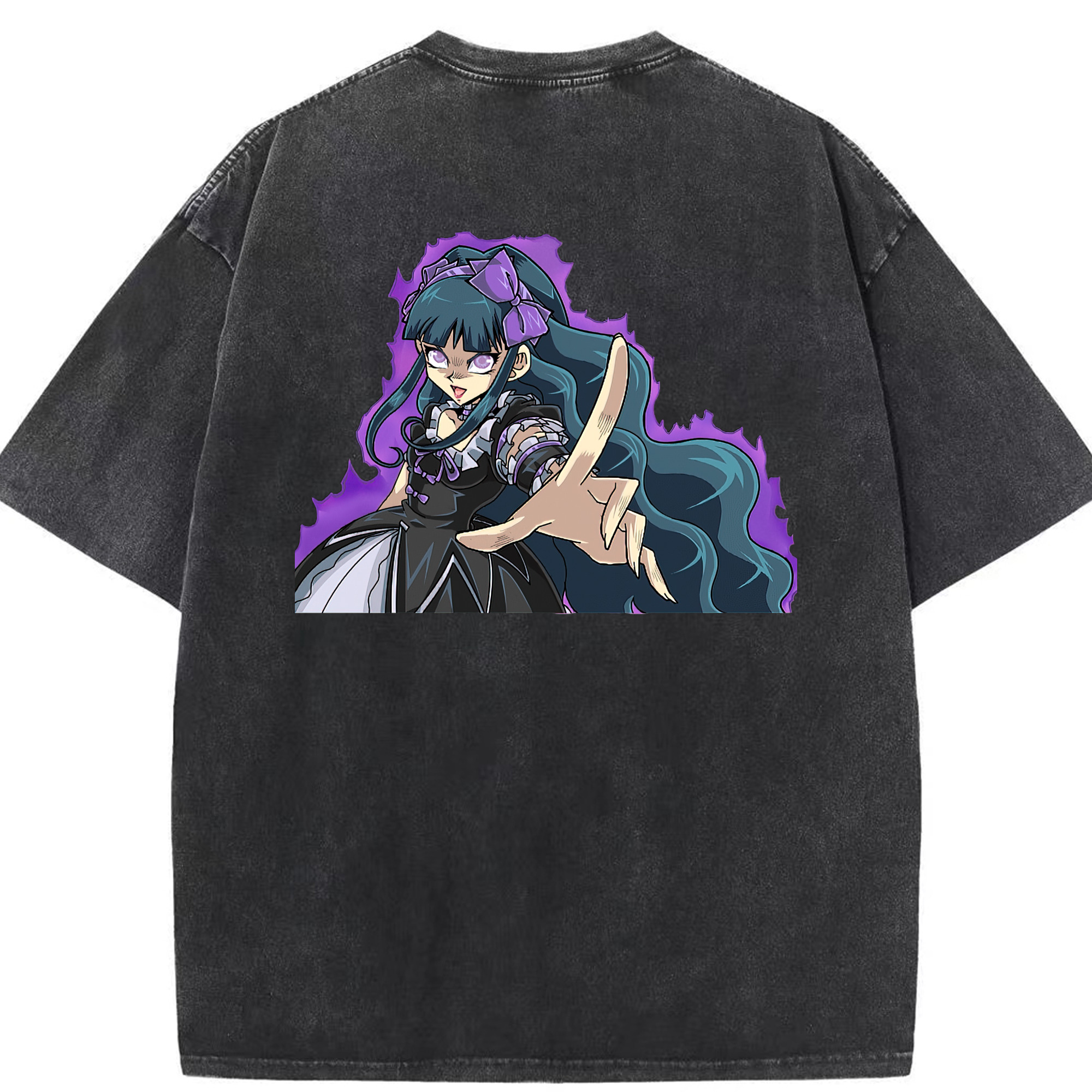 （画像用） 遊☆戯☆王 Yu-Gi-Oh! 綿100% ヴィンテージ風 半袖Tシャツ（背面プリント）