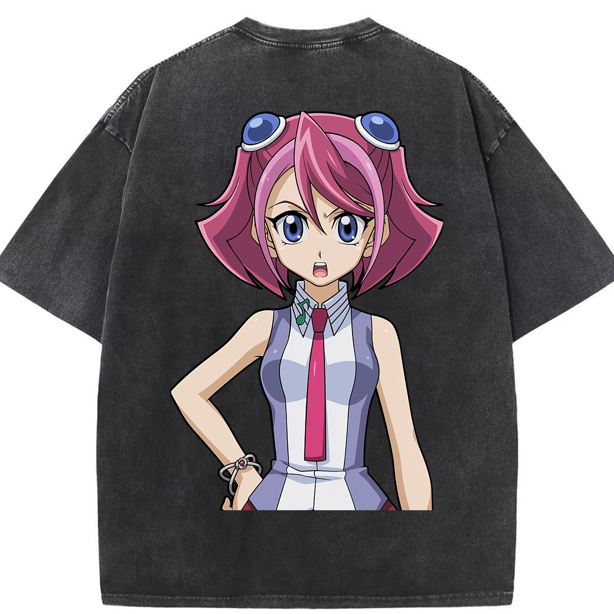 （画像用） 遊☆戯☆王 Yu-Gi-Oh! 綿100% ヴィンテージ風 半袖Tシャツ（背面プリント）