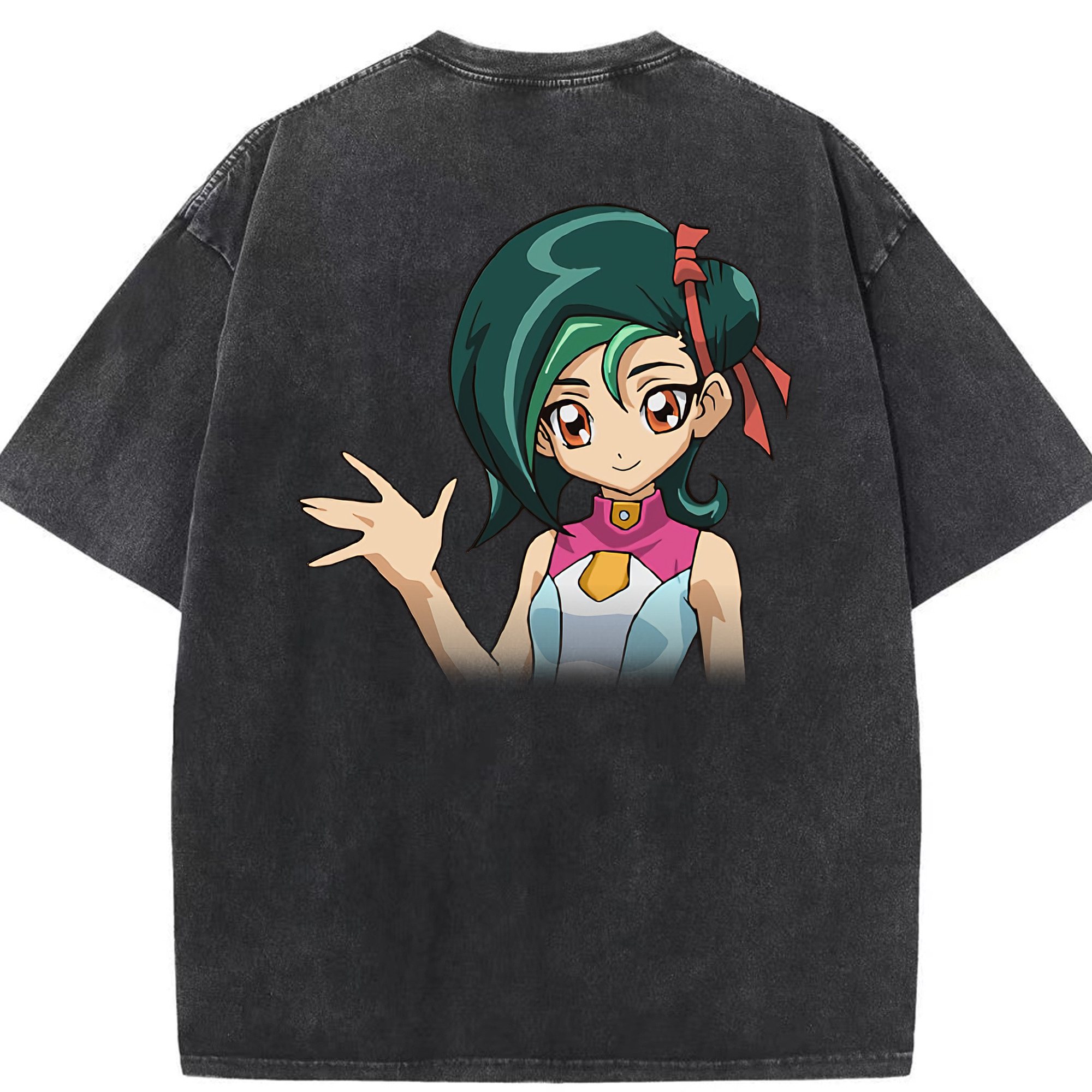 （画像用） 遊☆戯☆王 Yu-Gi-Oh! 綿100% ヴィンテージ風 半袖Tシャツ（背面プリント）