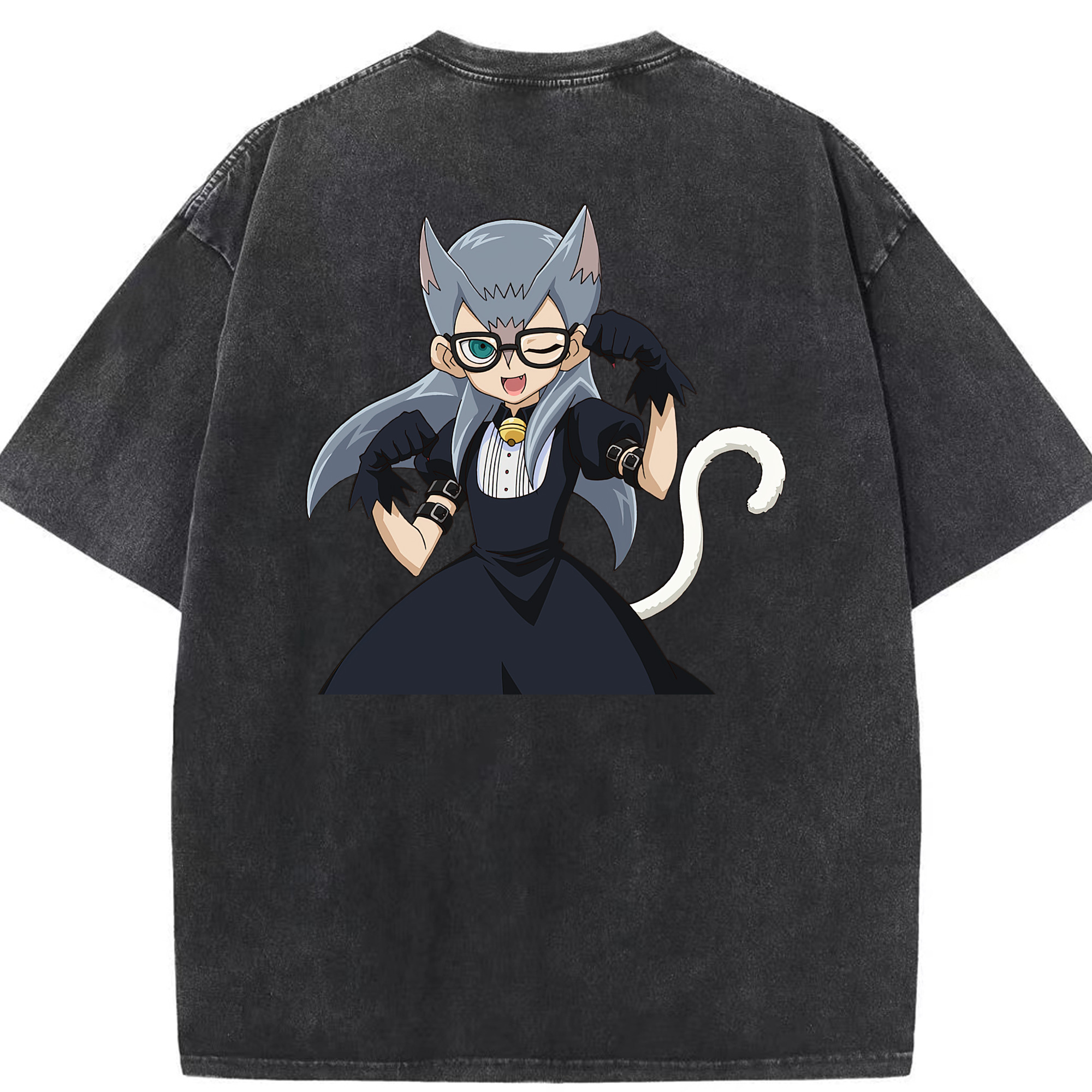 （画像用） 遊☆戯☆王 Yu-Gi-Oh! 綿100% ヴィンテージ風 半袖Tシャツ（背面プリント）