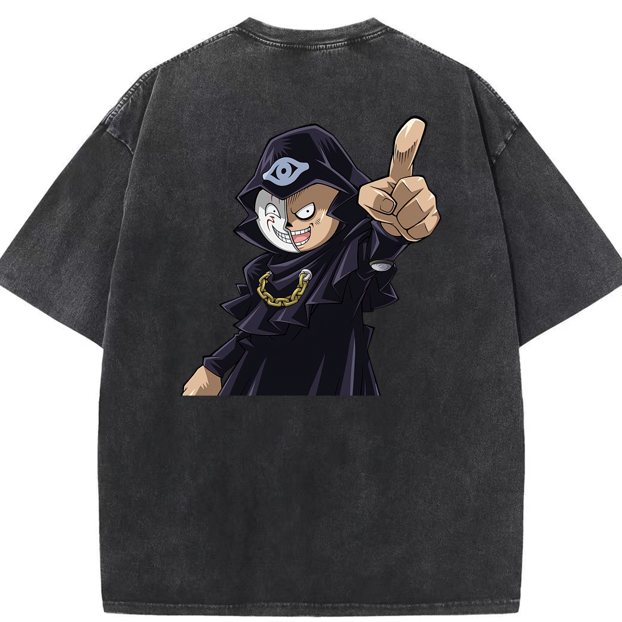 （画像用） 遊☆戯☆王 Yu-Gi-Oh! 綿100% ヴィンテージ風 半袖Tシャツ（背面プリント）