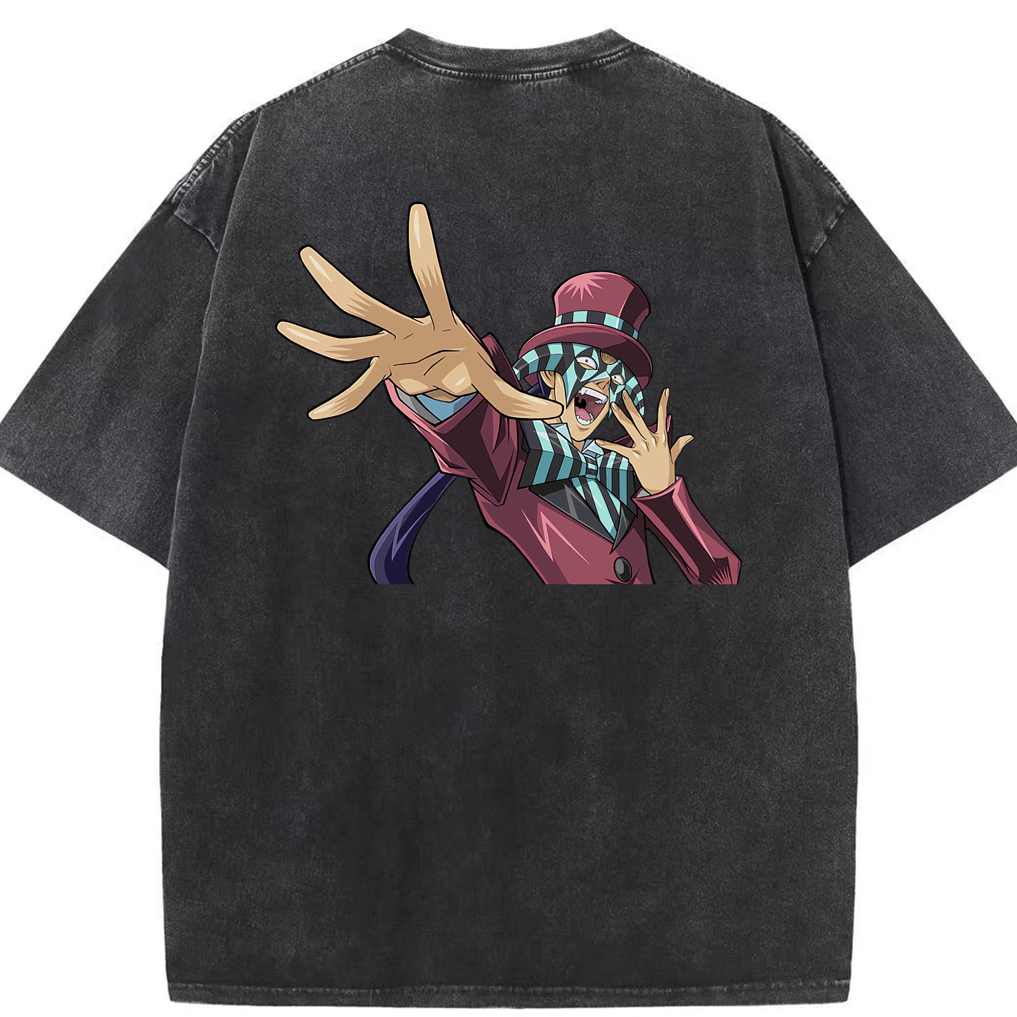（画像用） 遊☆戯☆王 Yu-Gi-Oh! 綿100% ヴィンテージ風 半袖Tシャツ（背面プリント）