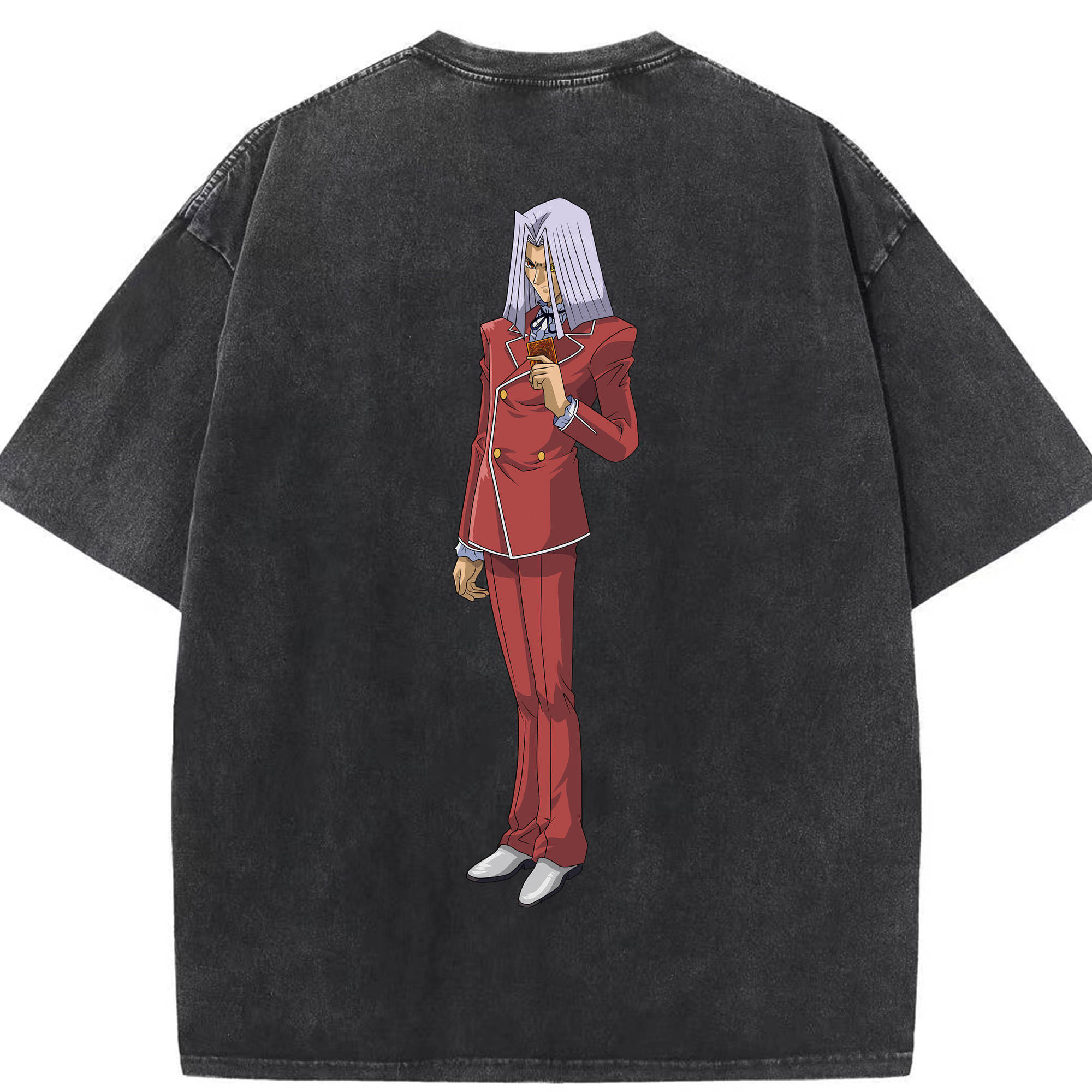 （画像用） 遊☆戯☆王 Yu-Gi-Oh! 綿100% ヴィンテージ風 半袖Tシャツ（背面プリント）