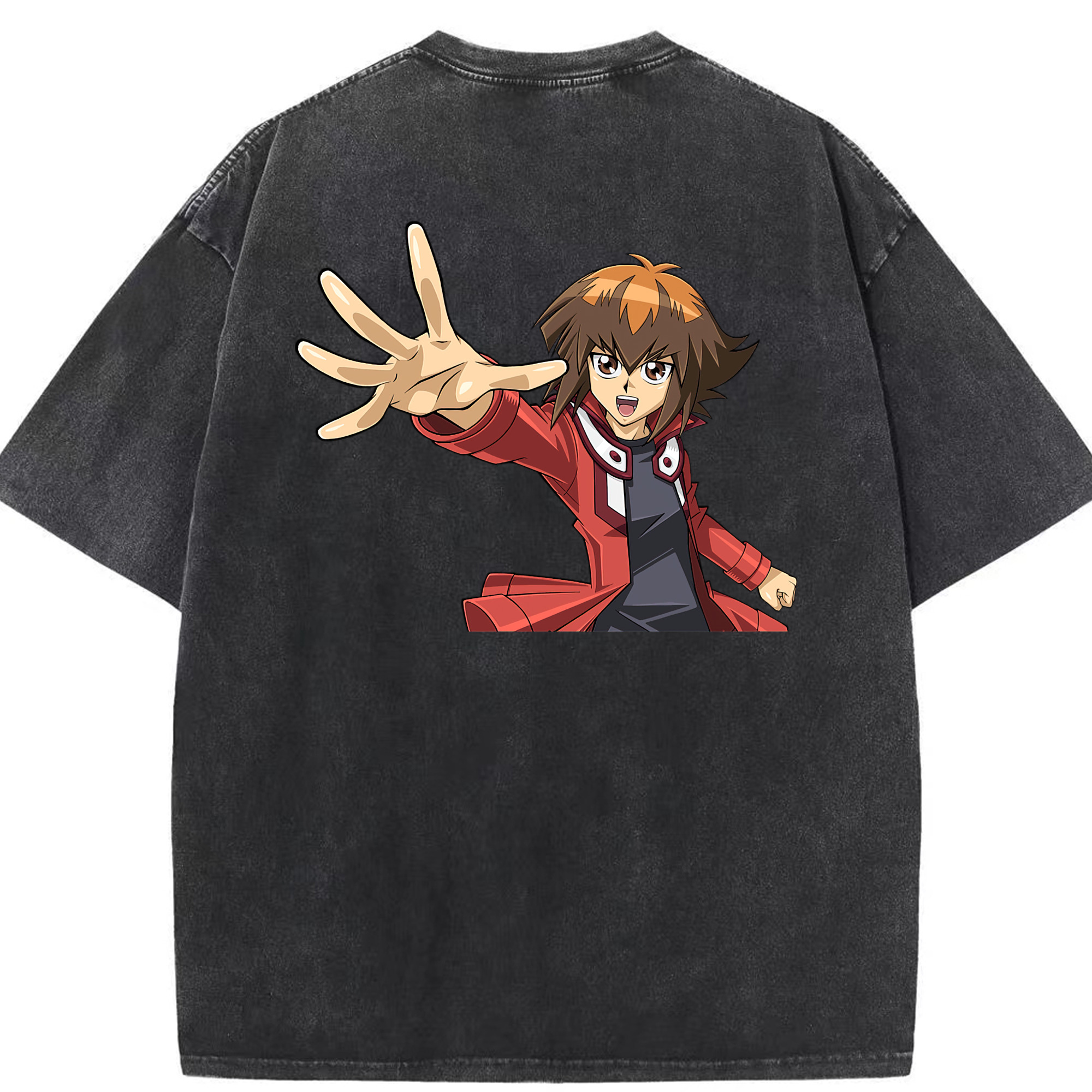 （画像用） 遊☆戯☆王 Yu-Gi-Oh! 綿100% ヴィンテージ風 半袖Tシャツ（背面プリント）