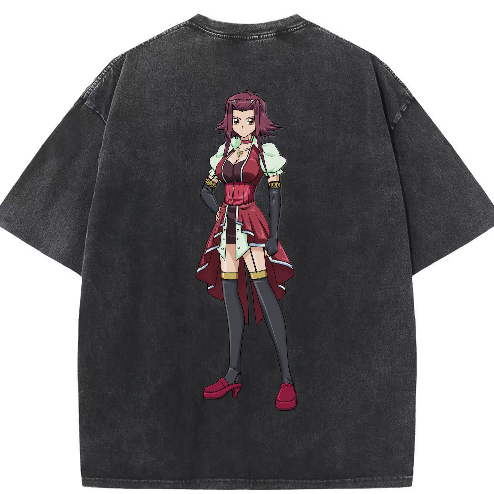 （画像用） 遊☆戯☆王 Yu-Gi-Oh! 綿100% ヴィンテージ風 半袖Tシャツ（背面プリント）