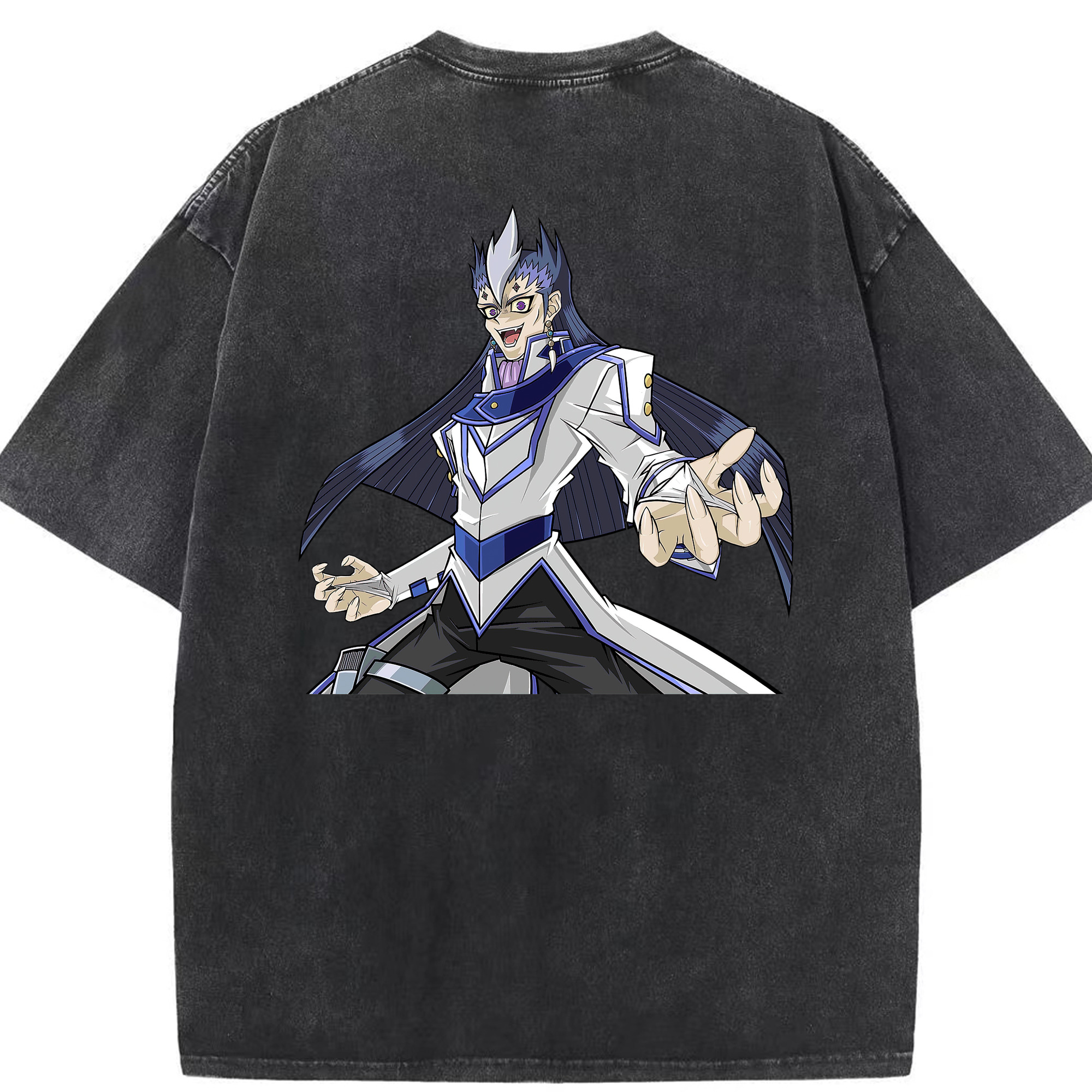（画像用） 遊☆戯☆王 Yu-Gi-Oh! 綿100% ヴィンテージ風 半袖Tシャツ（背面プリント）