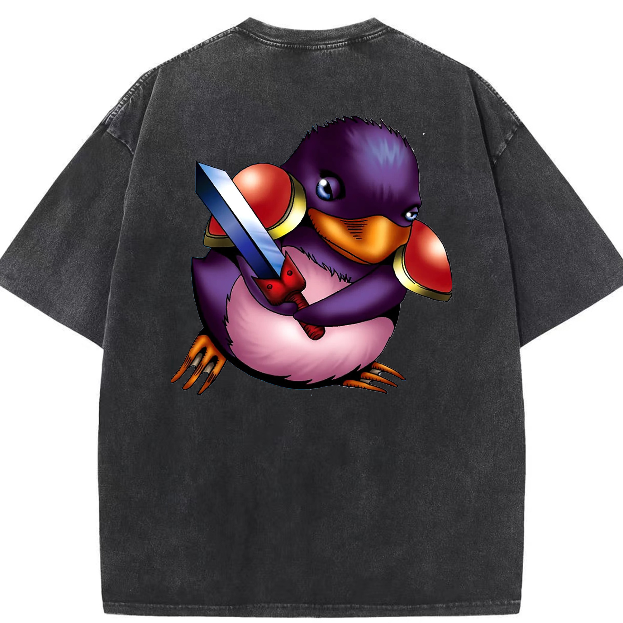 （画像用） 遊☆戯☆王 Yu-Gi-Oh! 綿100% ヴィンテージ風 半袖Tシャツ（背面プリント）