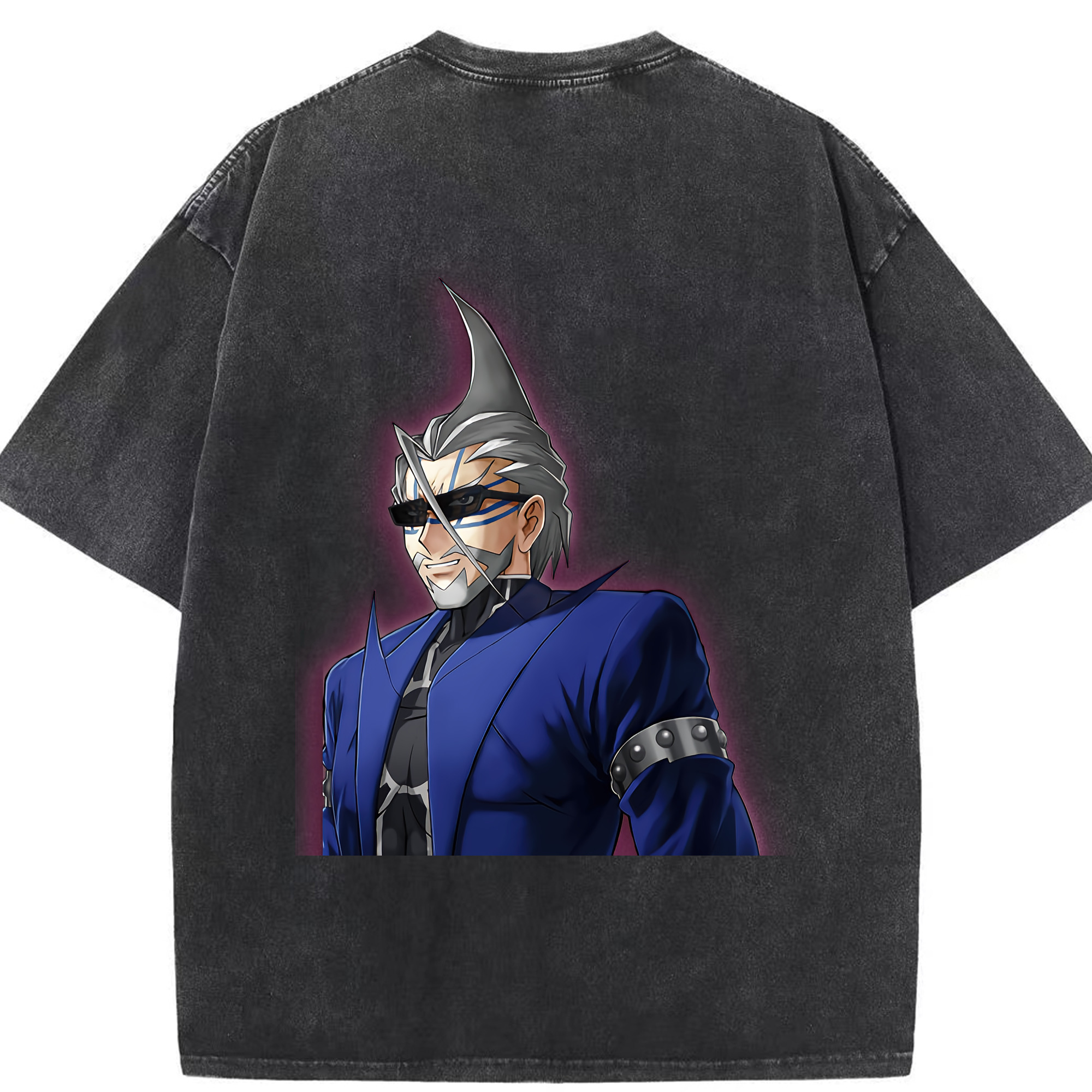 （画像用） 遊☆戯☆王 Yu-Gi-Oh! 綿100% ヴィンテージ風 半袖Tシャツ（背面プリント）