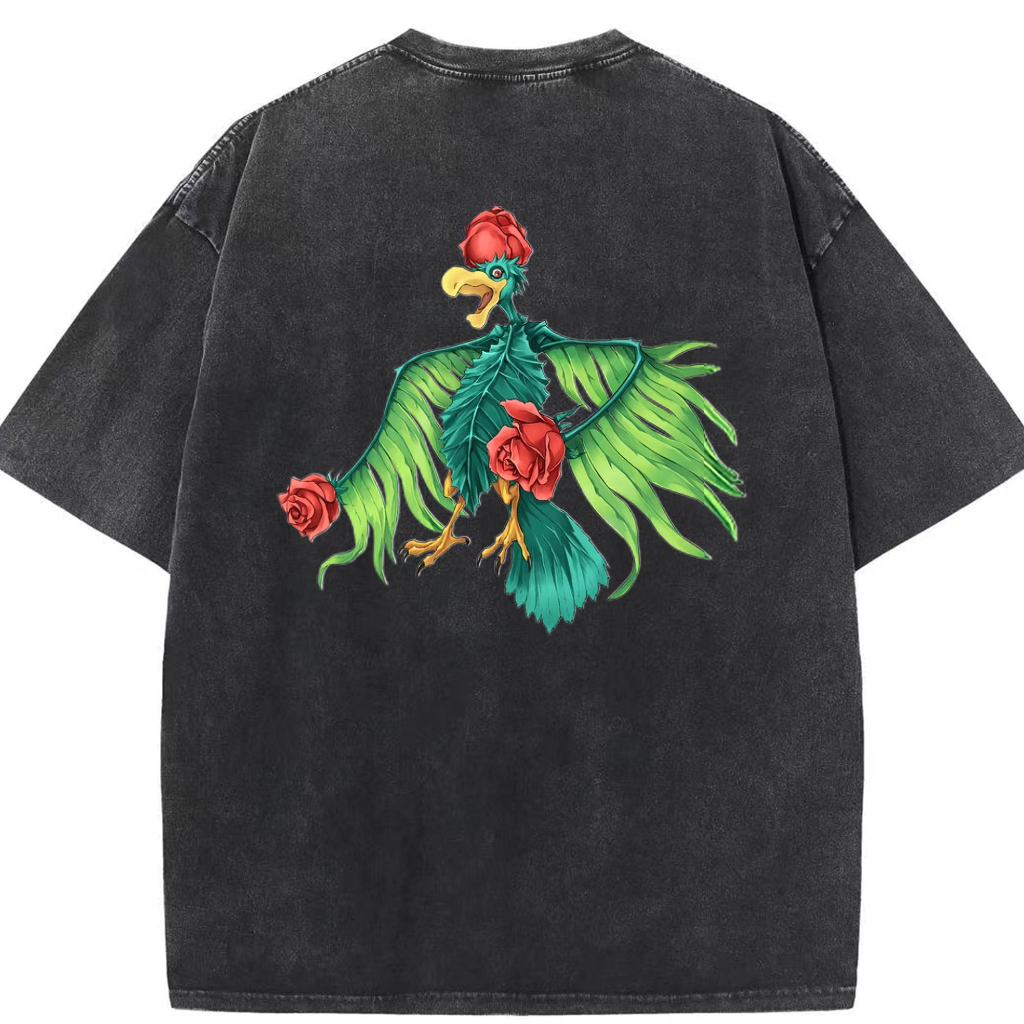 （画像用） 遊☆戯☆王 Yu-Gi-Oh! 綿100% ヴィンテージ風 半袖Tシャツ（背面プリント）