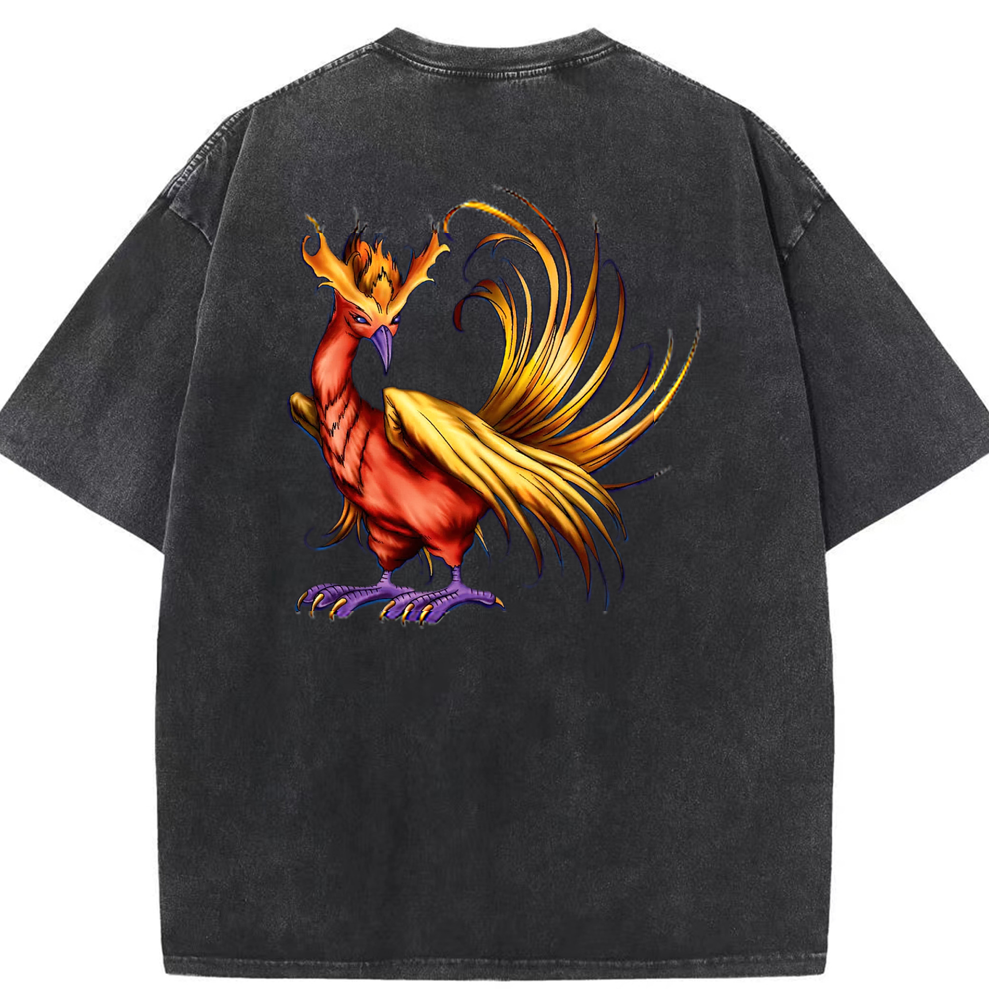 （画像用） 遊☆戯☆王 Yu-Gi-Oh! 綿100% ヴィンテージ風 半袖Tシャツ（背面プリント）