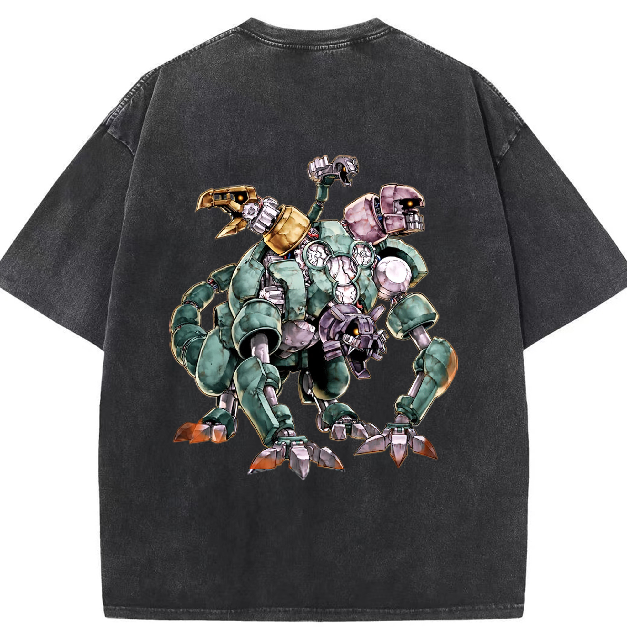 （画像用） 遊☆戯☆王 Yu-Gi-Oh! 綿100% ヴィンテージ風 半袖Tシャツ（背面プリント）