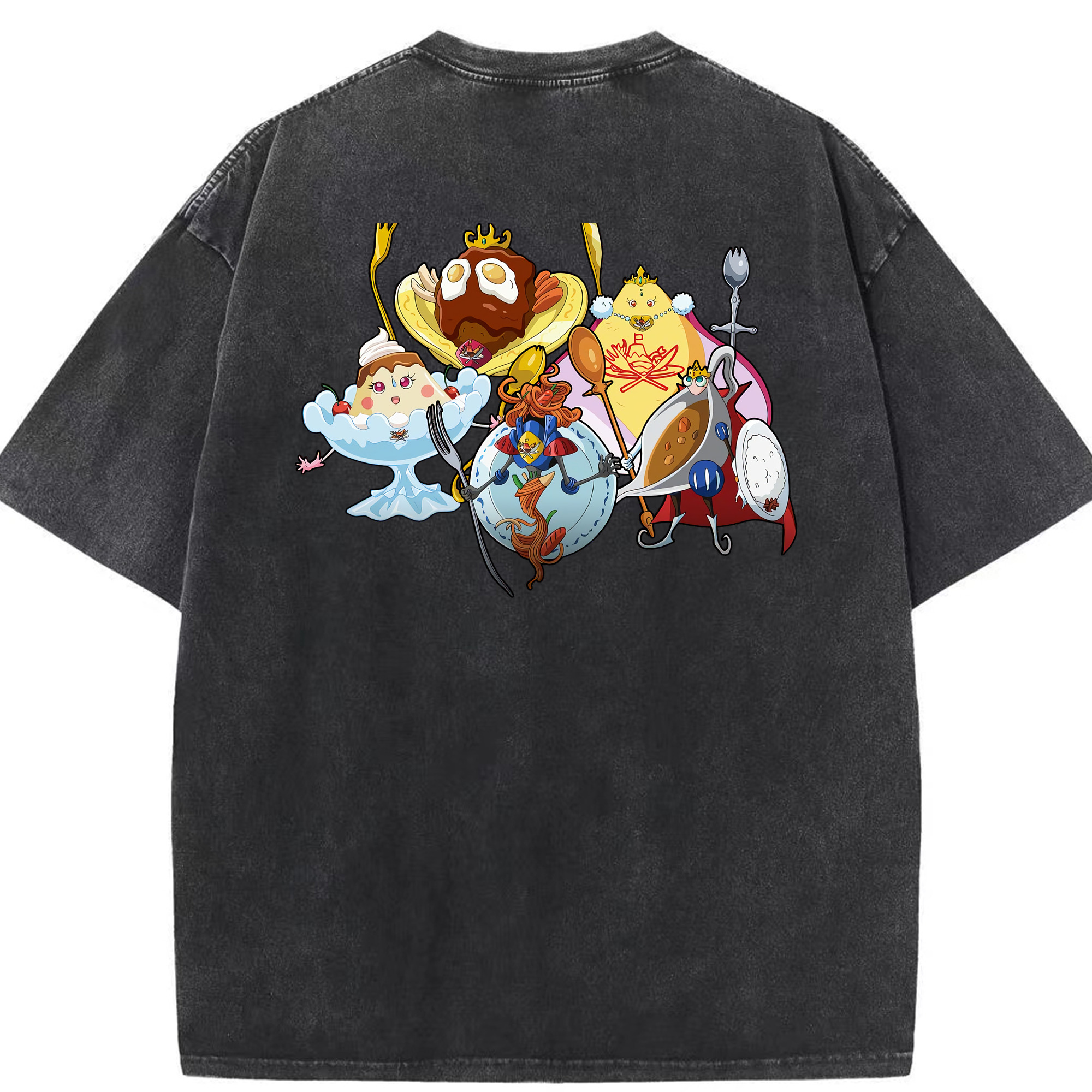 （画像用） 遊☆戯☆王 Yu-Gi-Oh! 綿100% ヴィンテージ風 半袖Tシャツ（背面プリント）