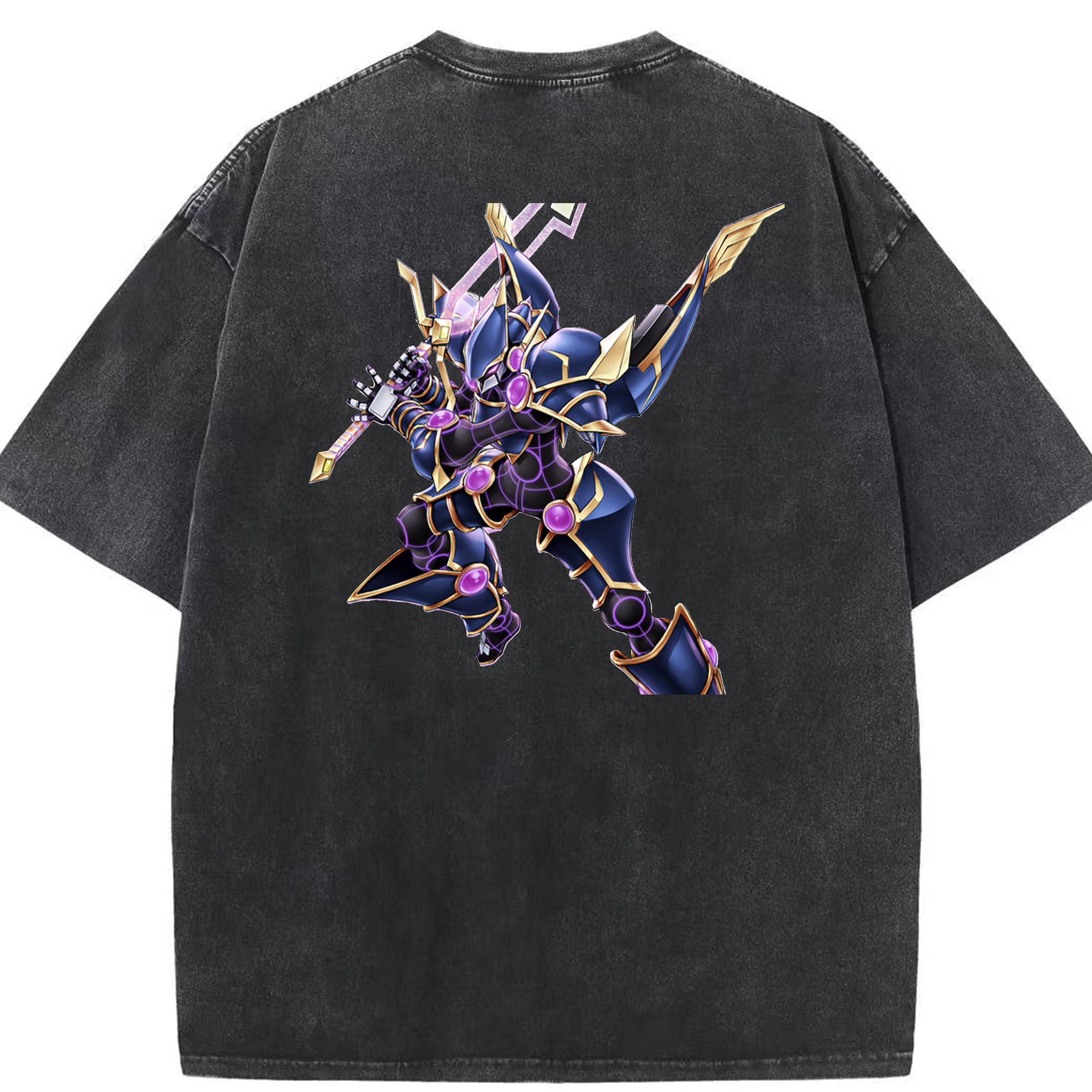 （画像用） 遊☆戯☆王 Yu-Gi-Oh! 綿100% ヴィンテージ風 半袖Tシャツ（背面プリント）