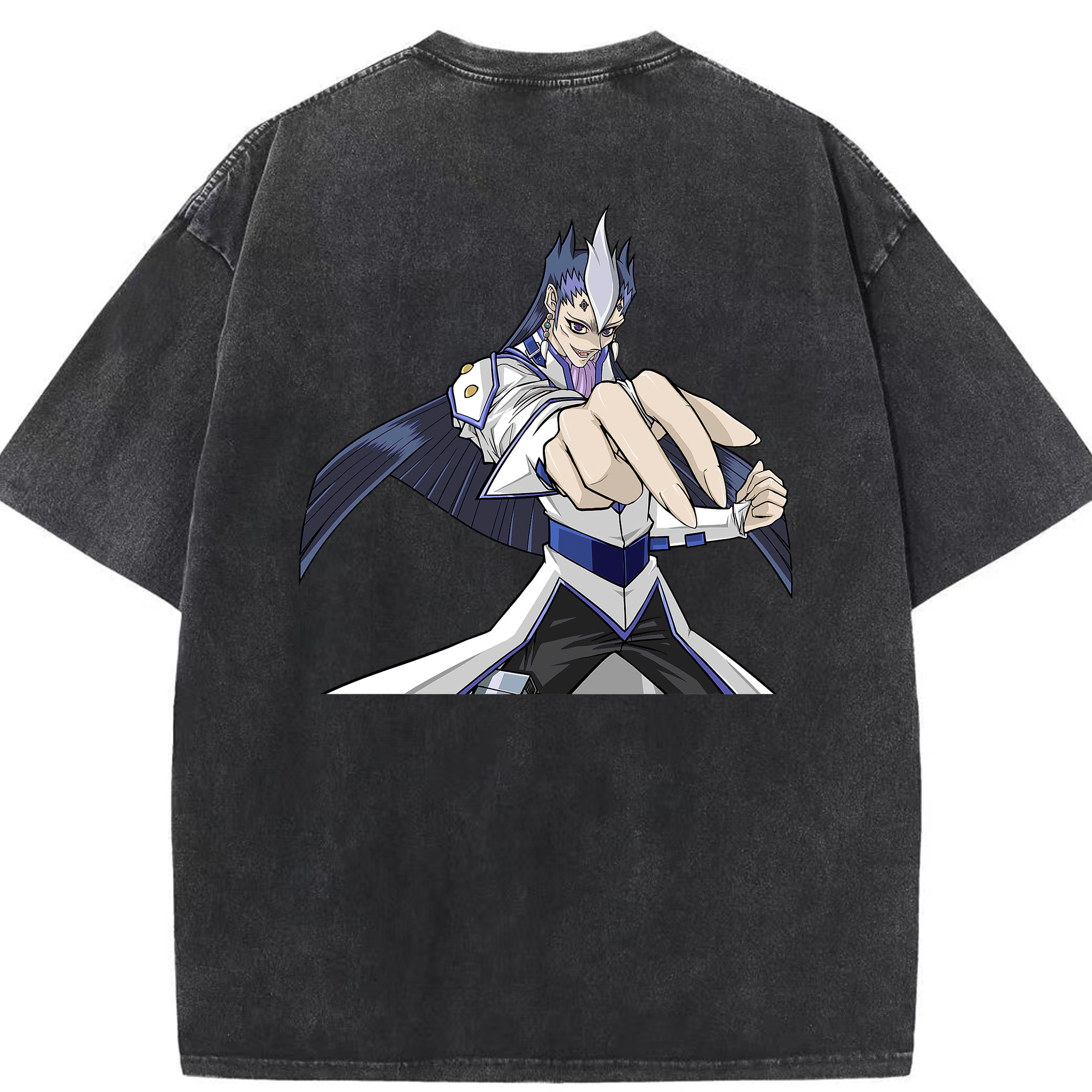 （画像用） 遊☆戯☆王 Yu-Gi-Oh! 綿100% ヴィンテージ風 半袖Tシャツ（背面プリント）