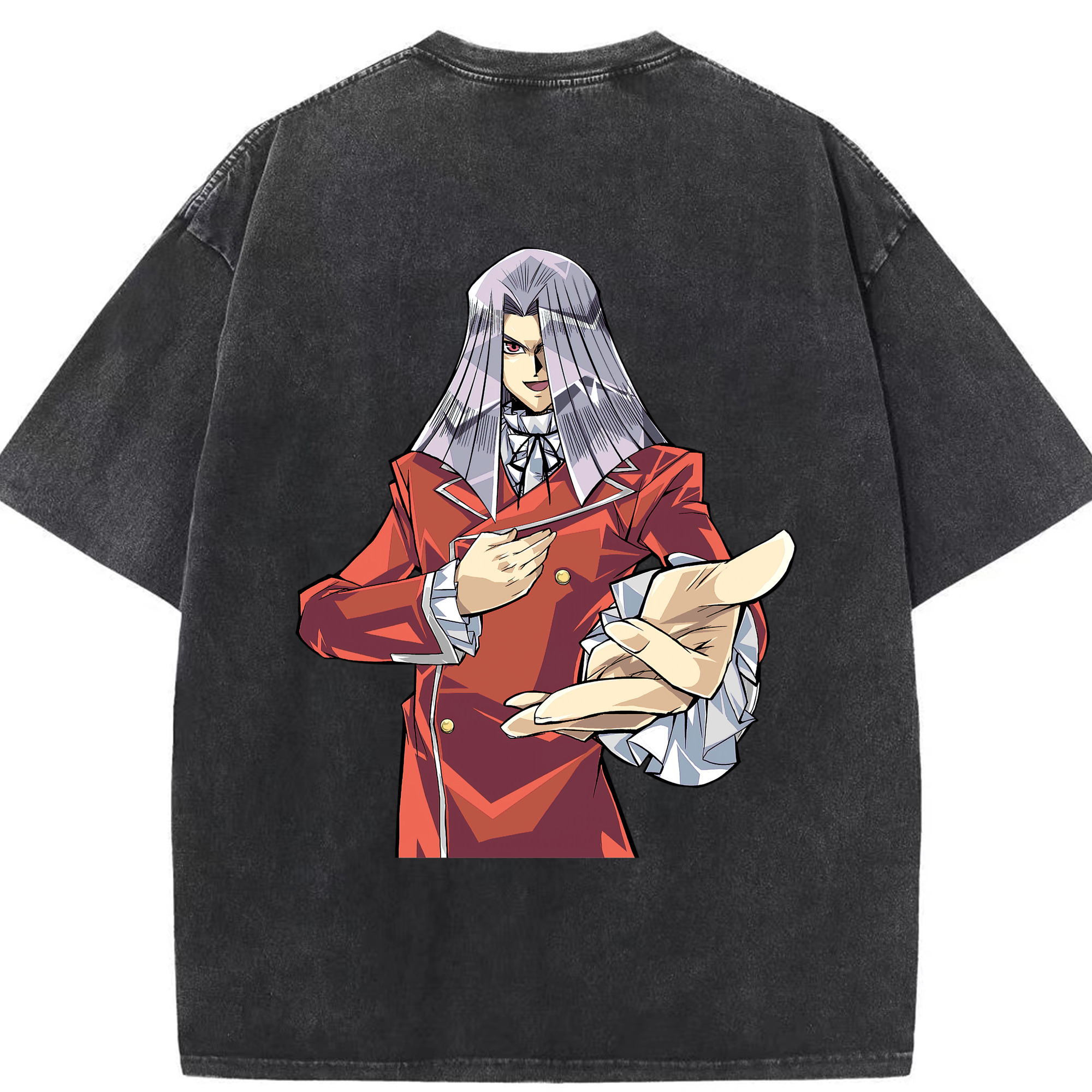 （画像用） 遊☆戯☆王 Yu-Gi-Oh! 綿100% ヴィンテージ風 半袖Tシャツ（背面プリント）