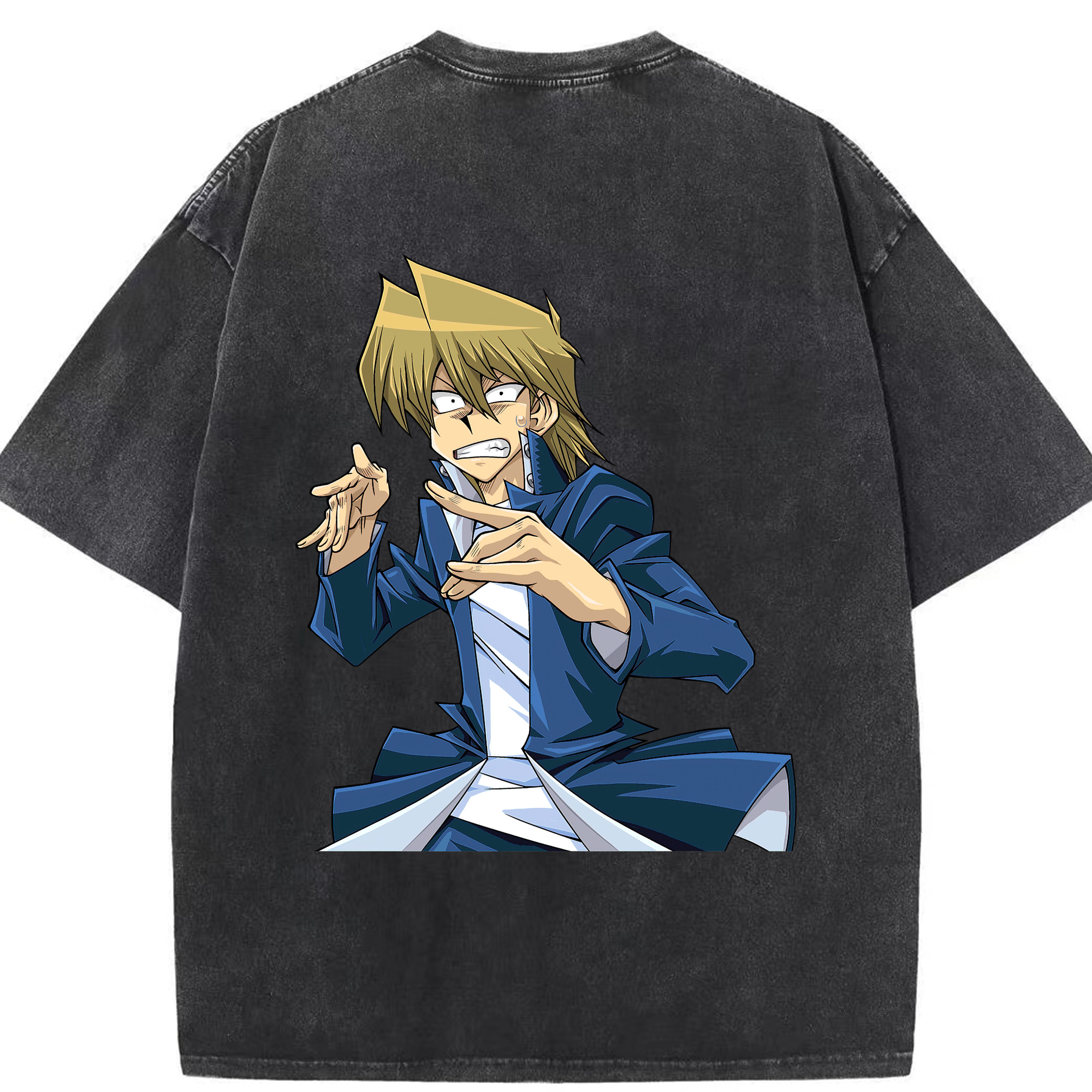 （画像用） 遊☆戯☆王 Yu-Gi-Oh! 綿100% ヴィンテージ風 半袖Tシャツ（背面プリント）